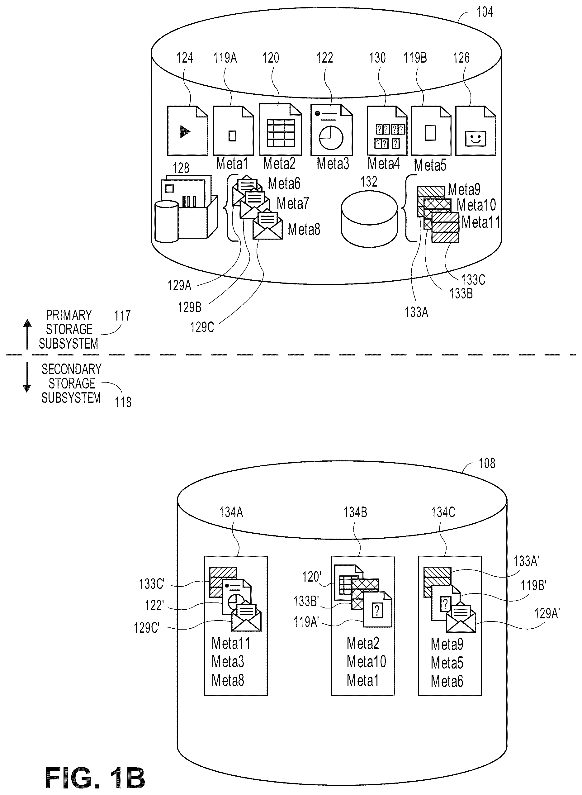 Patent US12147408 Figure 2 – File indexing for virtual machine backups in a data storage management system