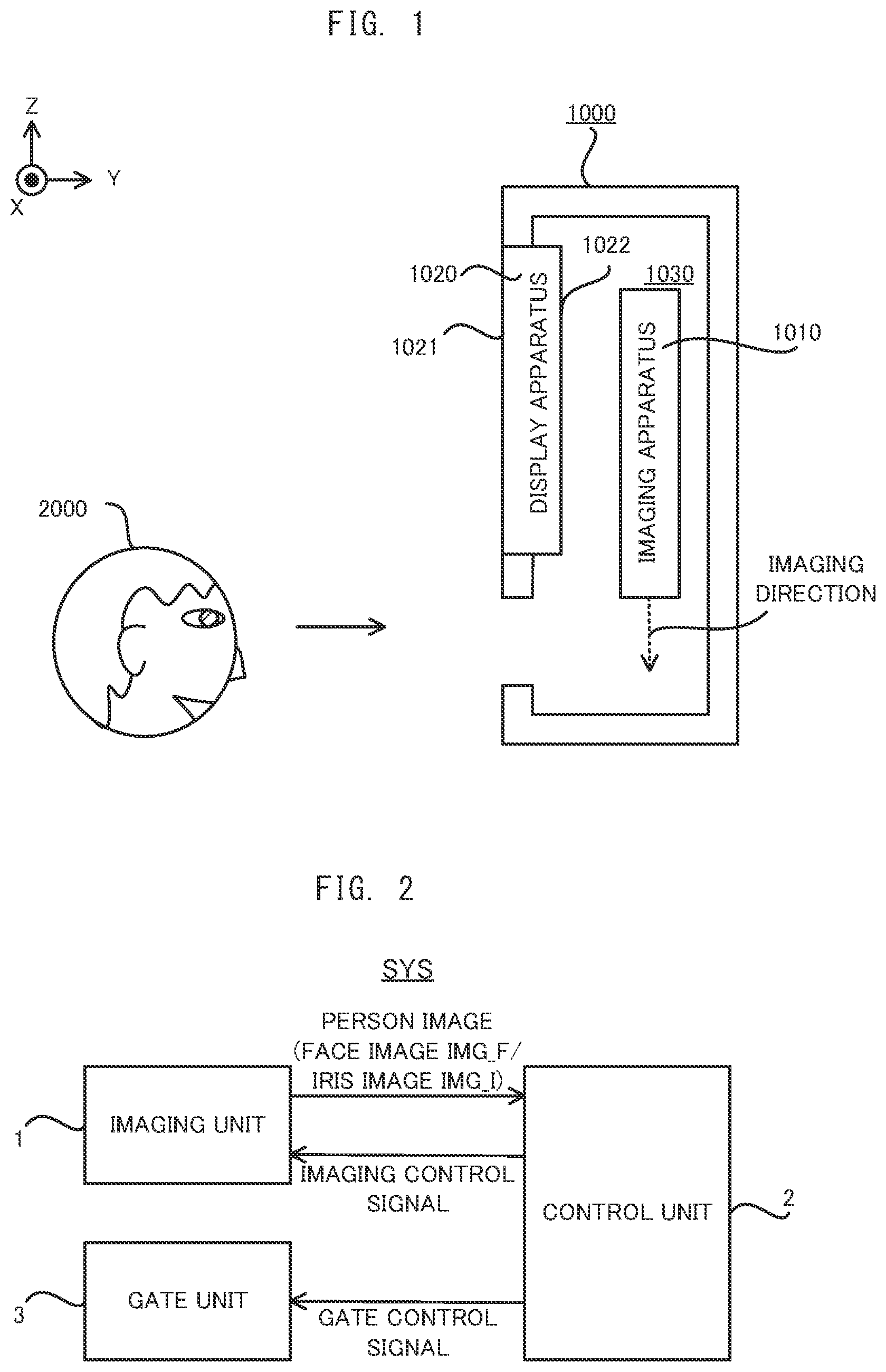 Patent US12147515 Figure 1 – Authentication system and imaging apparatus