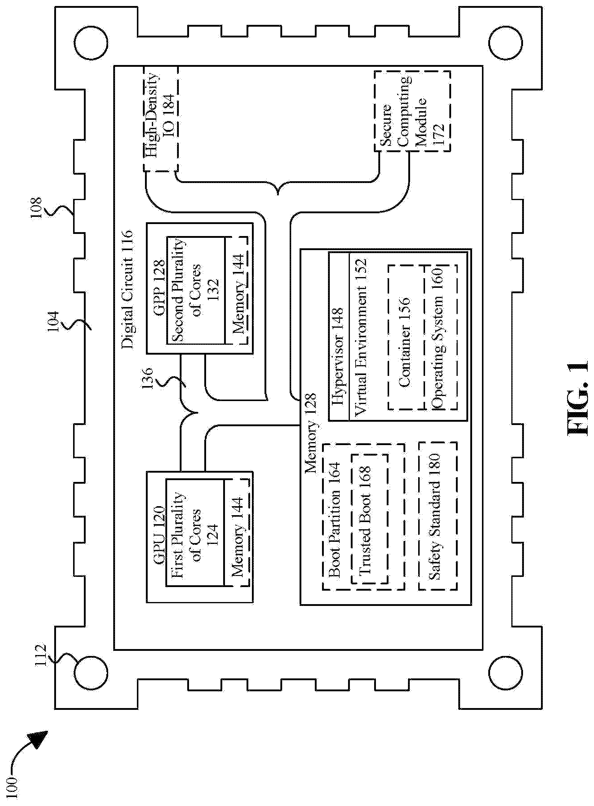 Patent US12147542 — Field-deployable hardware apparatus — Figure 1