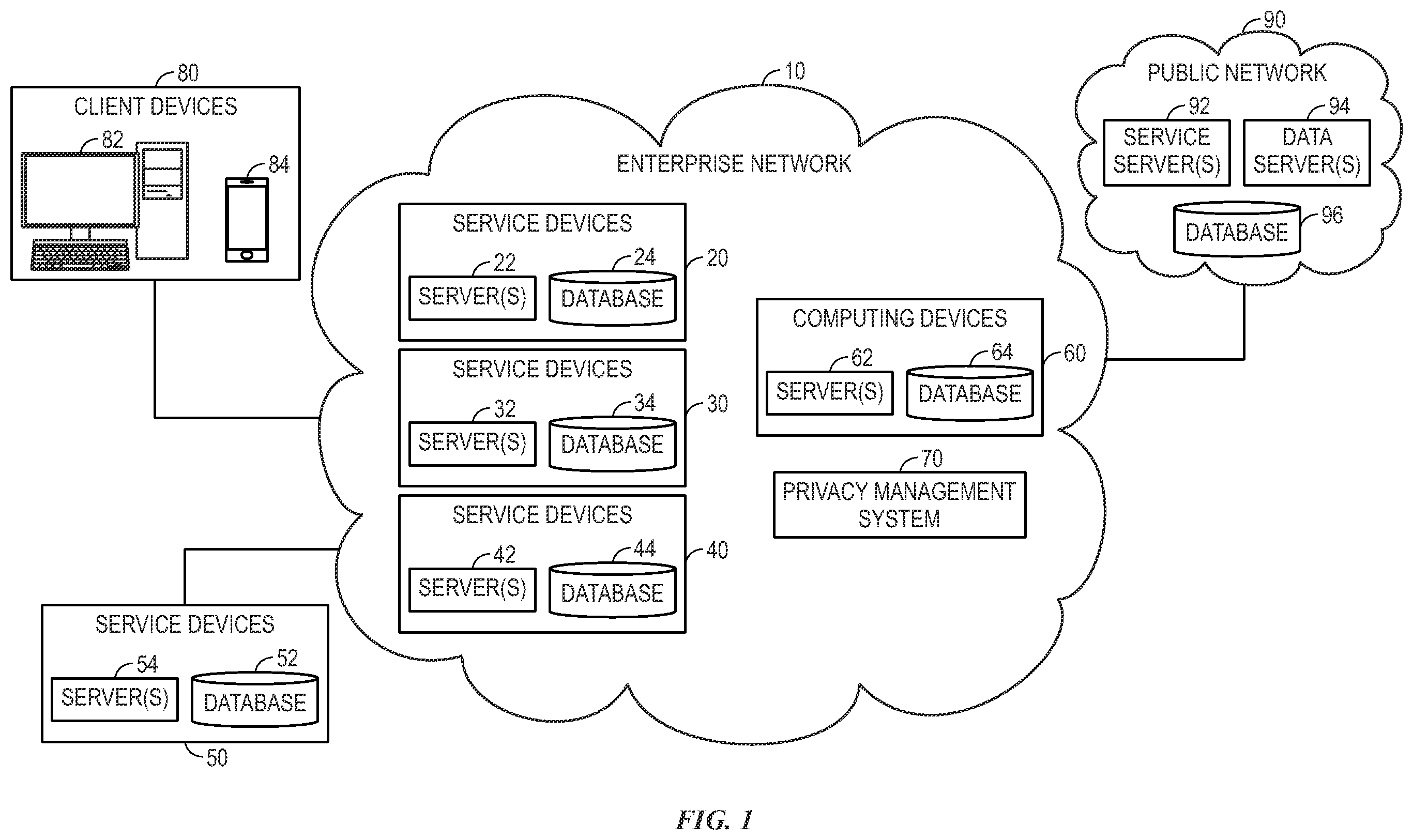 Patent US12147548 — Systems and methods for assessing a user's privacy protection tools — Figure 1