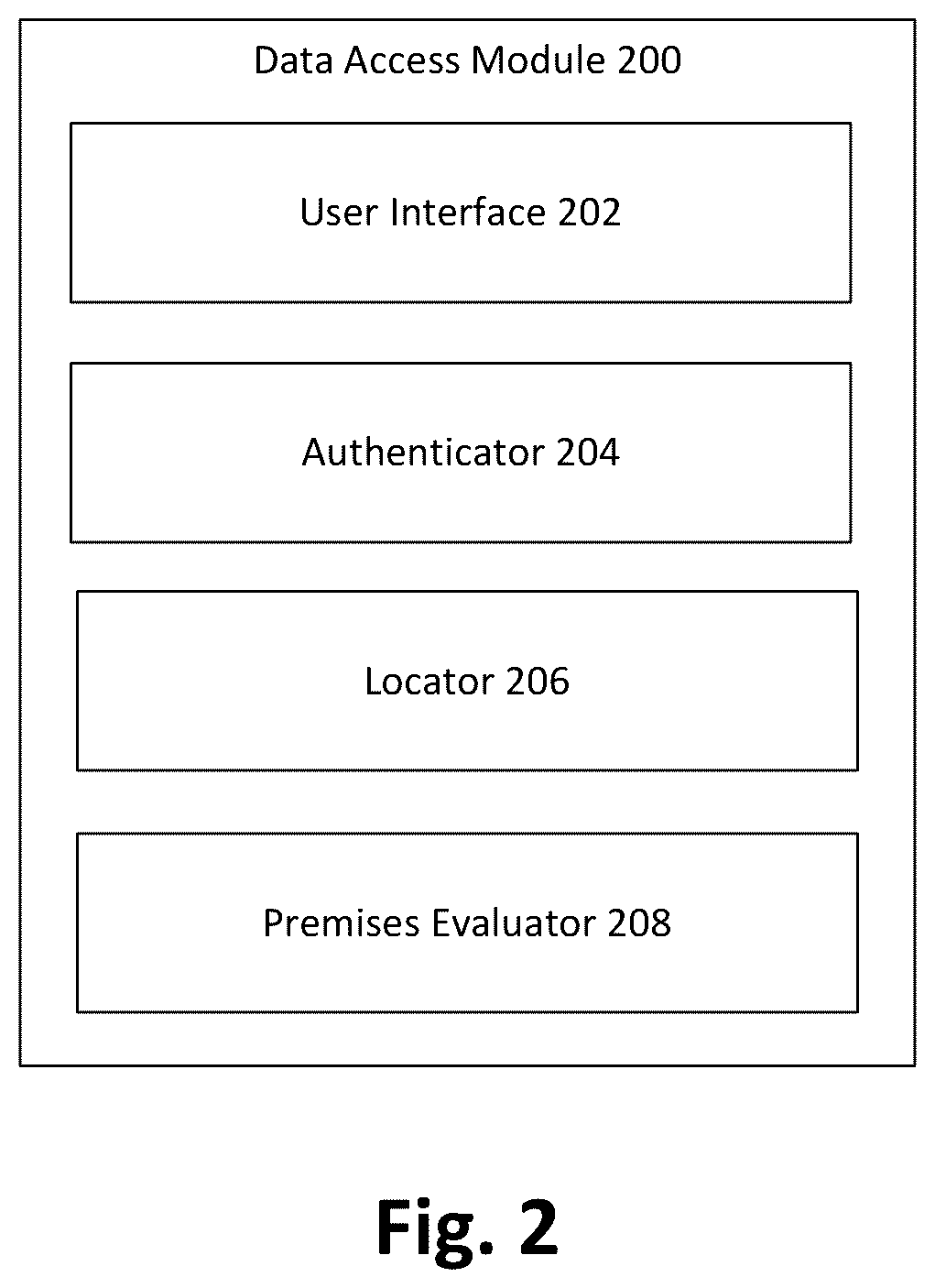 Patent US12147553 Figure 2 – Systems and methods for providing access to data based on privacy of a user location