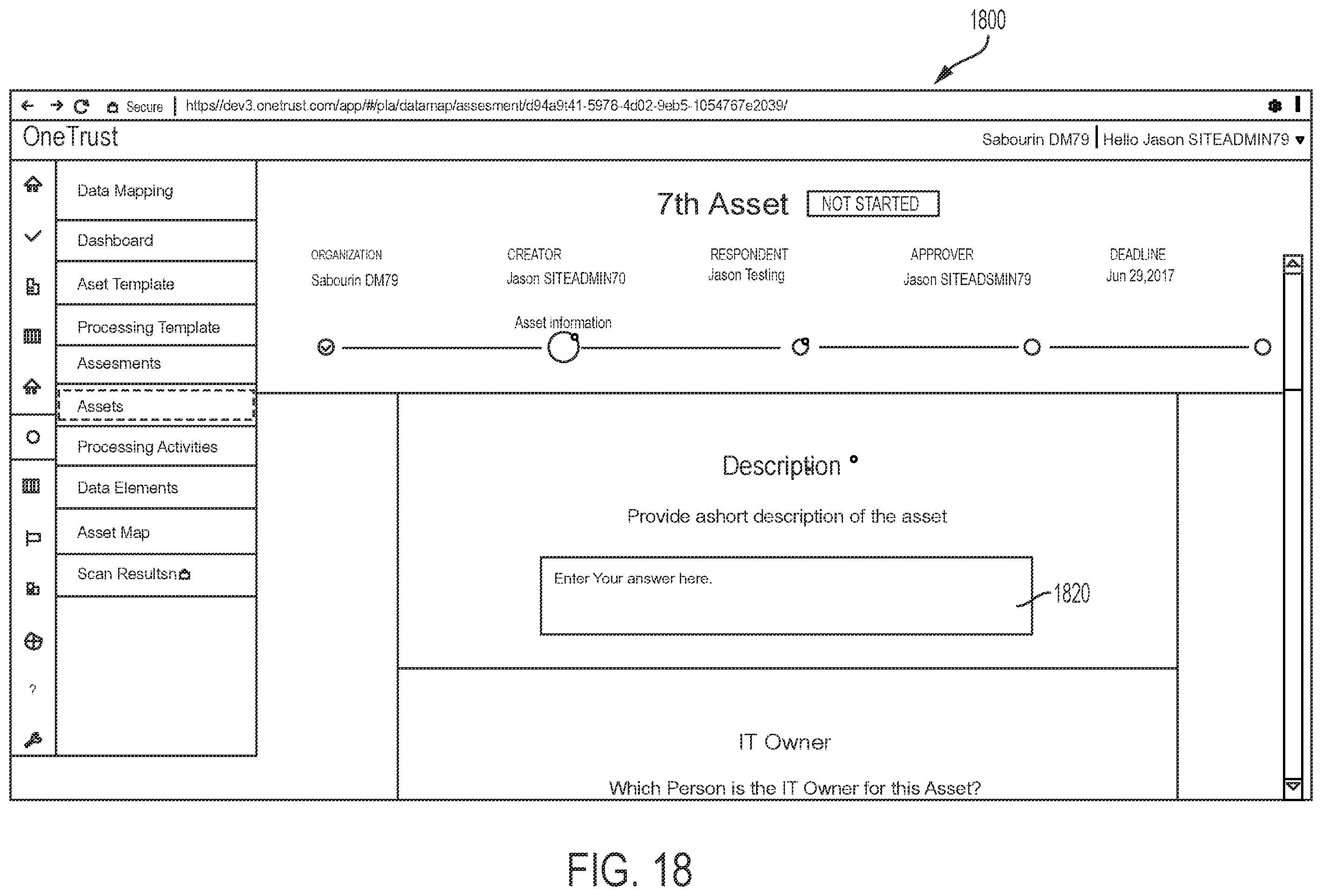 Patent US12147578 Figure 18 – Consent receipt management systems and related methods