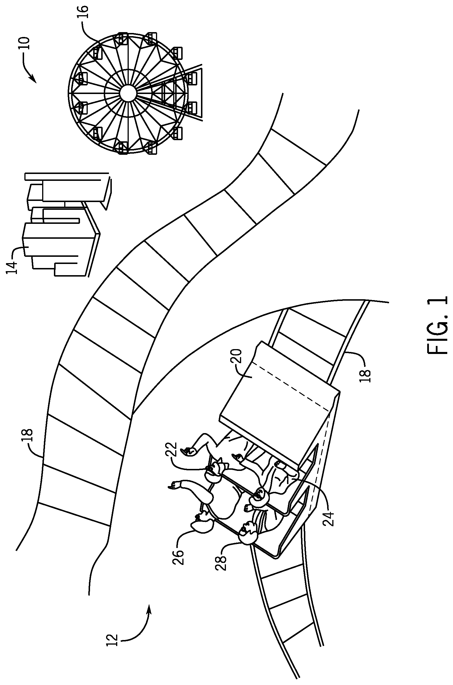 Patent US12147594 — Systems and methods for generating augmented and virtual reality images — Figure 1