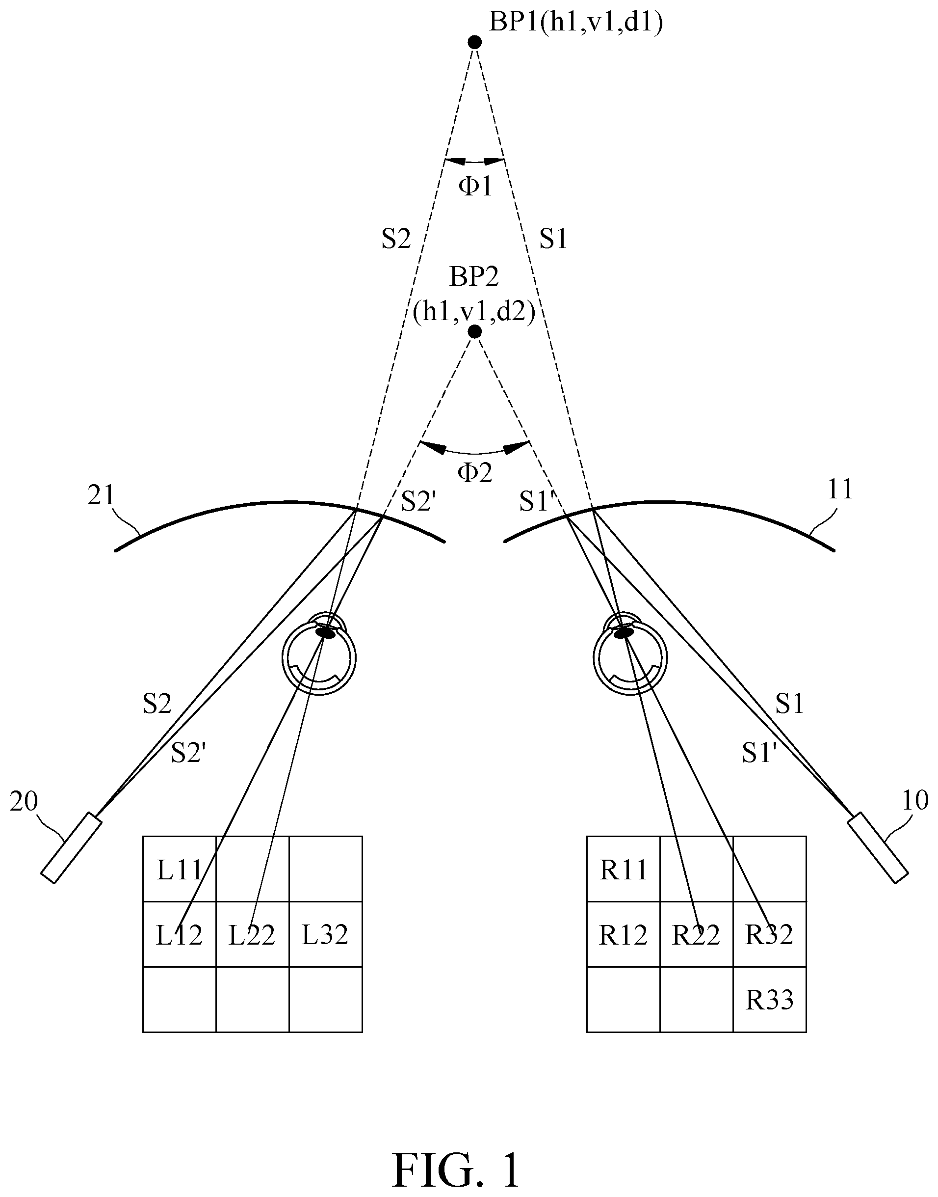 Patent US12147608 — Computing system with head wearable display — Figure 1