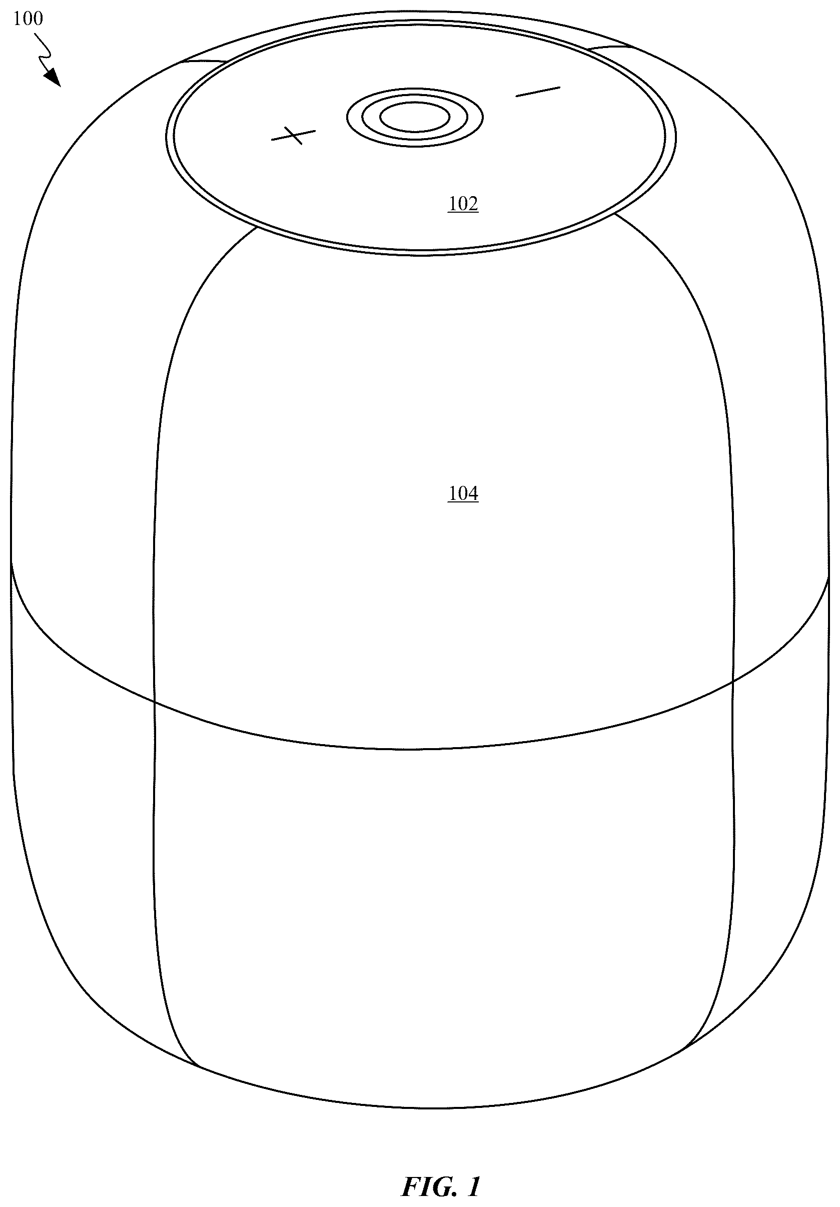 Patent US12147610 — Voice-controlled electronic device — Figure 1