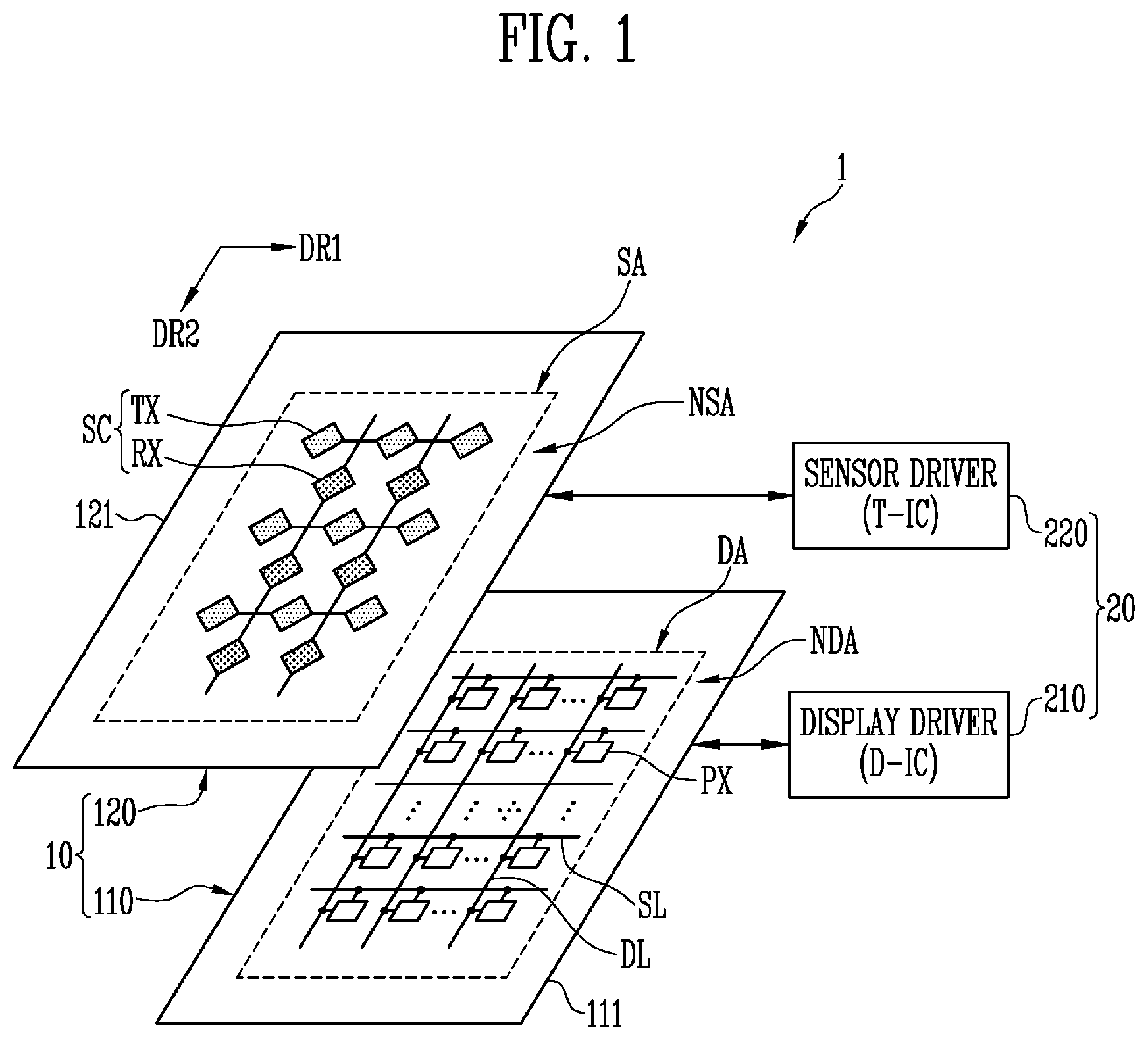 Patent US12147623 — Sensor device and driving method thereof — Figure 1