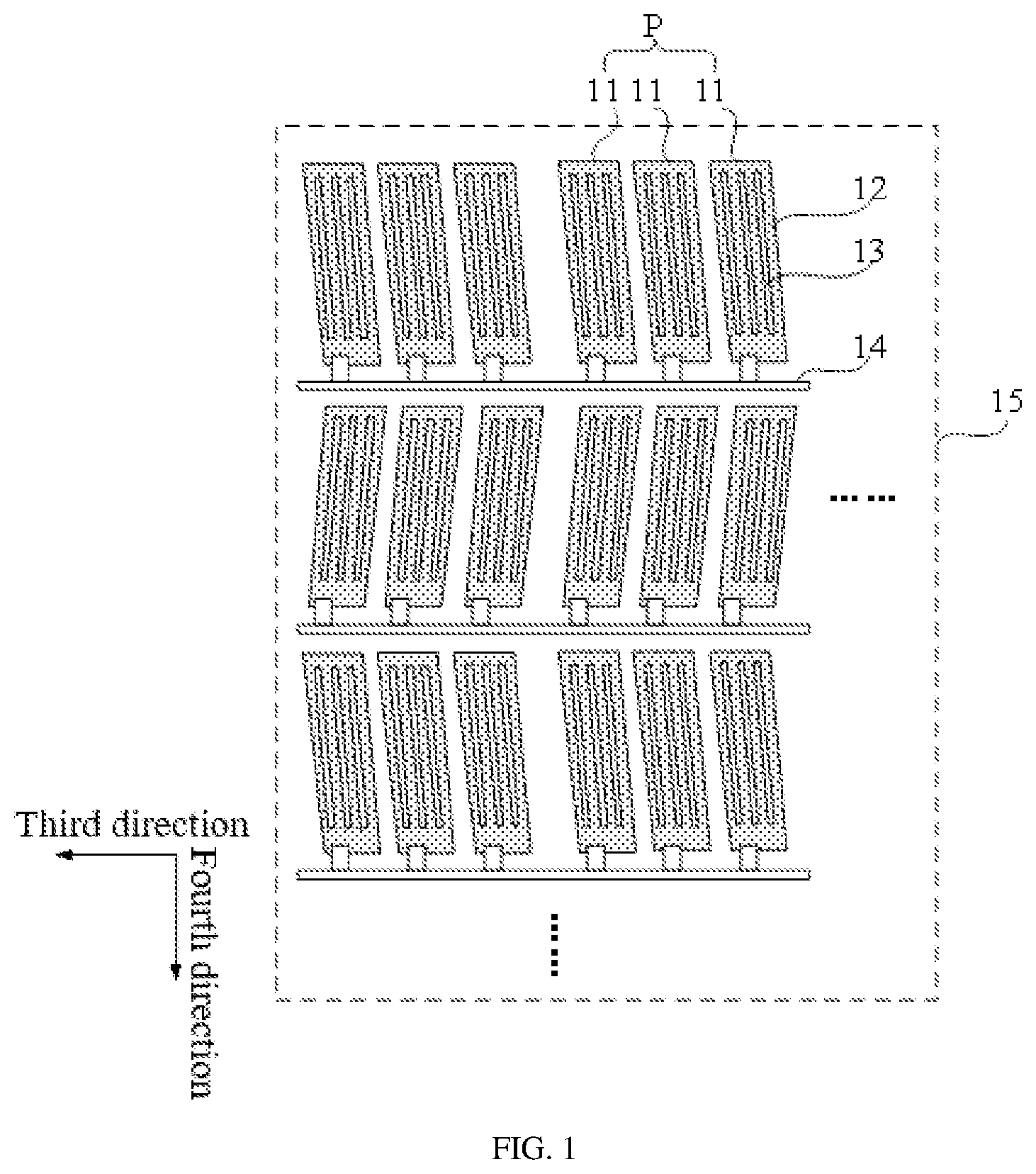 Patent US12147636 Figure 1 – Display substrate, display panel and display device