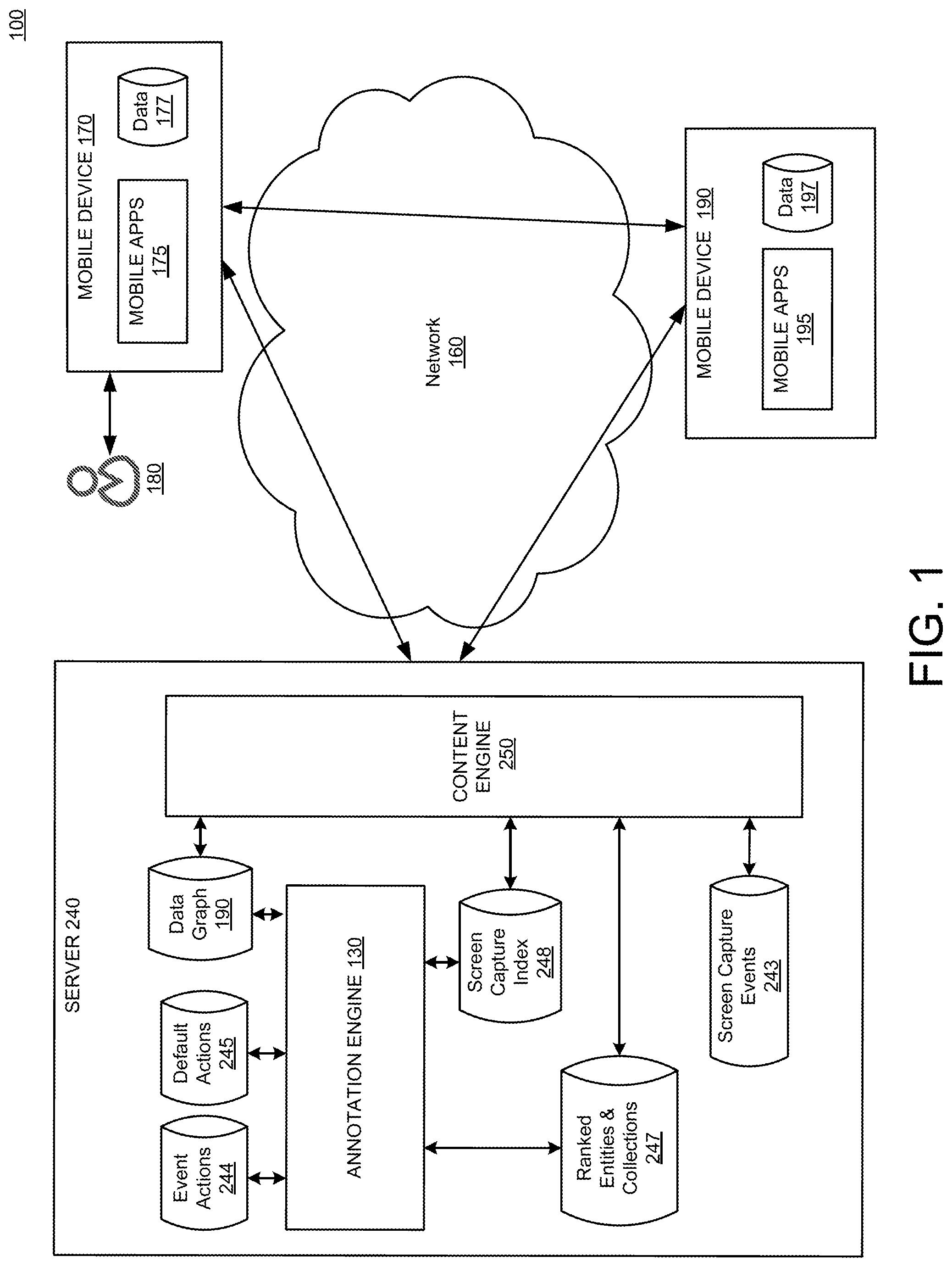 Patent US12147652 Figure 1 – Annotating screen content in a mobile environment