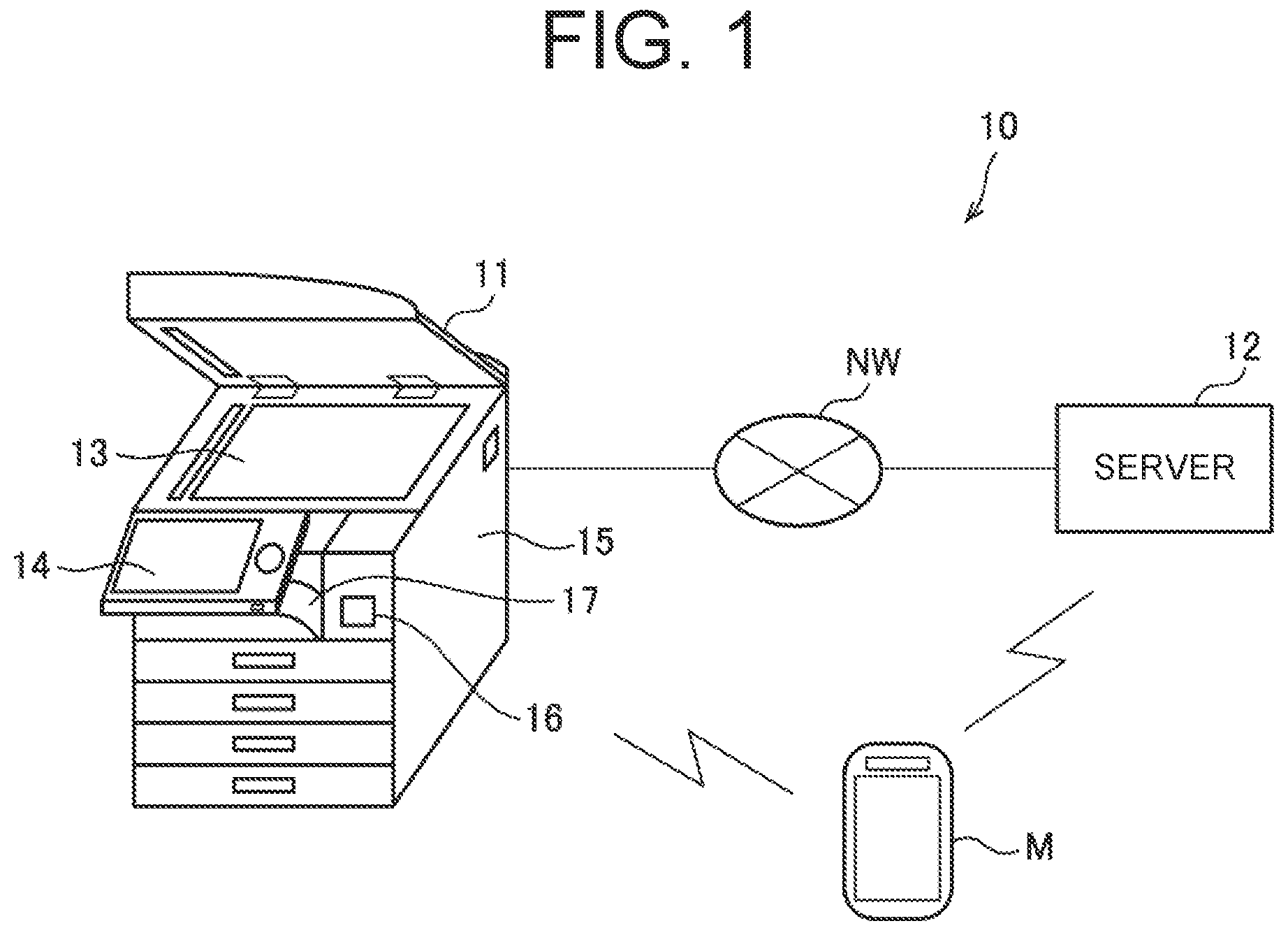 Patent US12147719 — Image forming apparatus and control method for acquiring operation guide — Figure 1