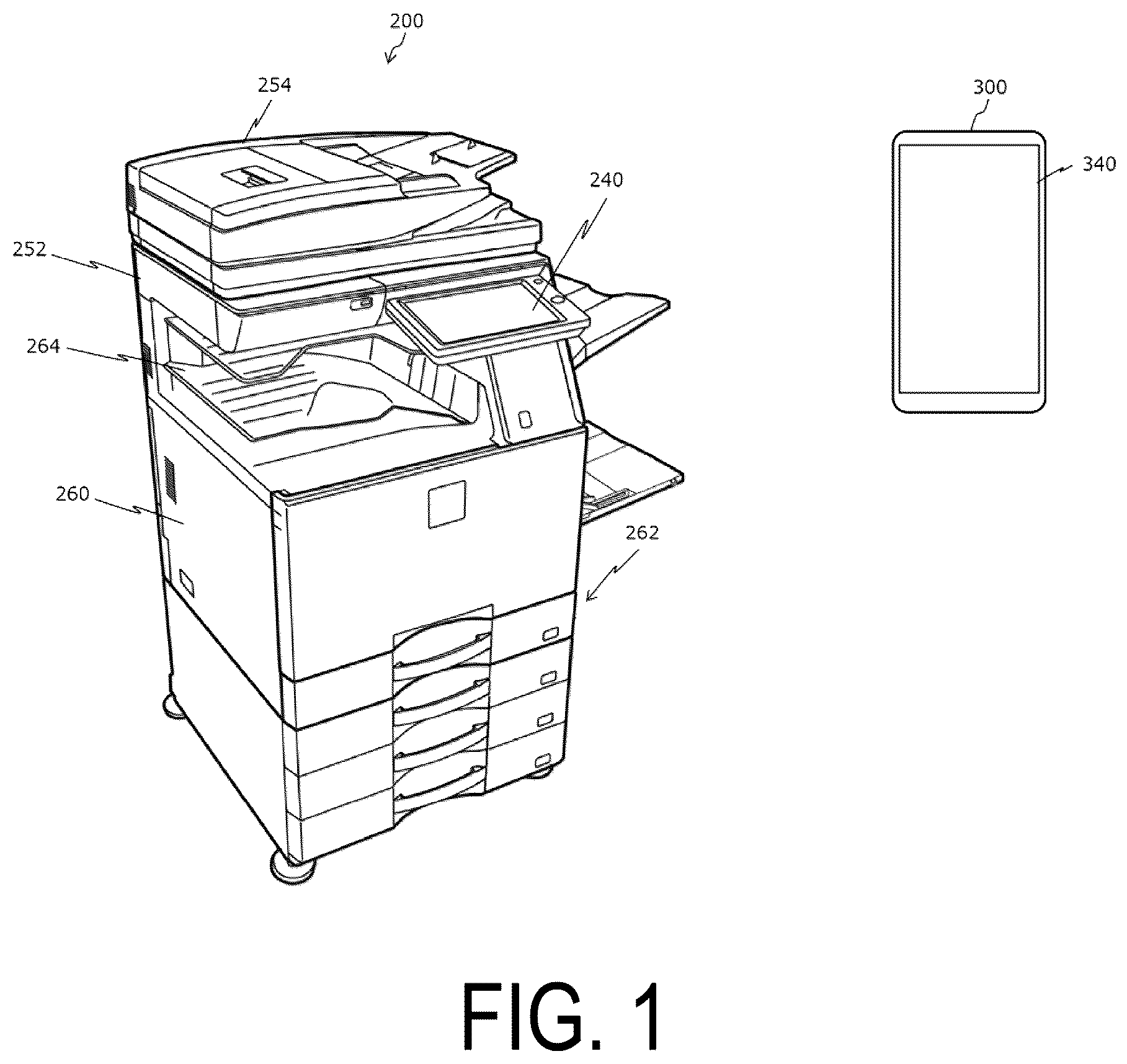 Patent US12147722 — Image processing apparatus and method for bringing up job history — Figure 1