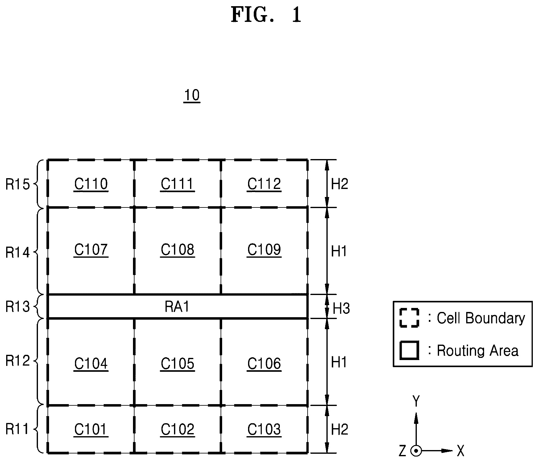Patent US12147751 — Integrated circuit and method of designing the same — Figure 1