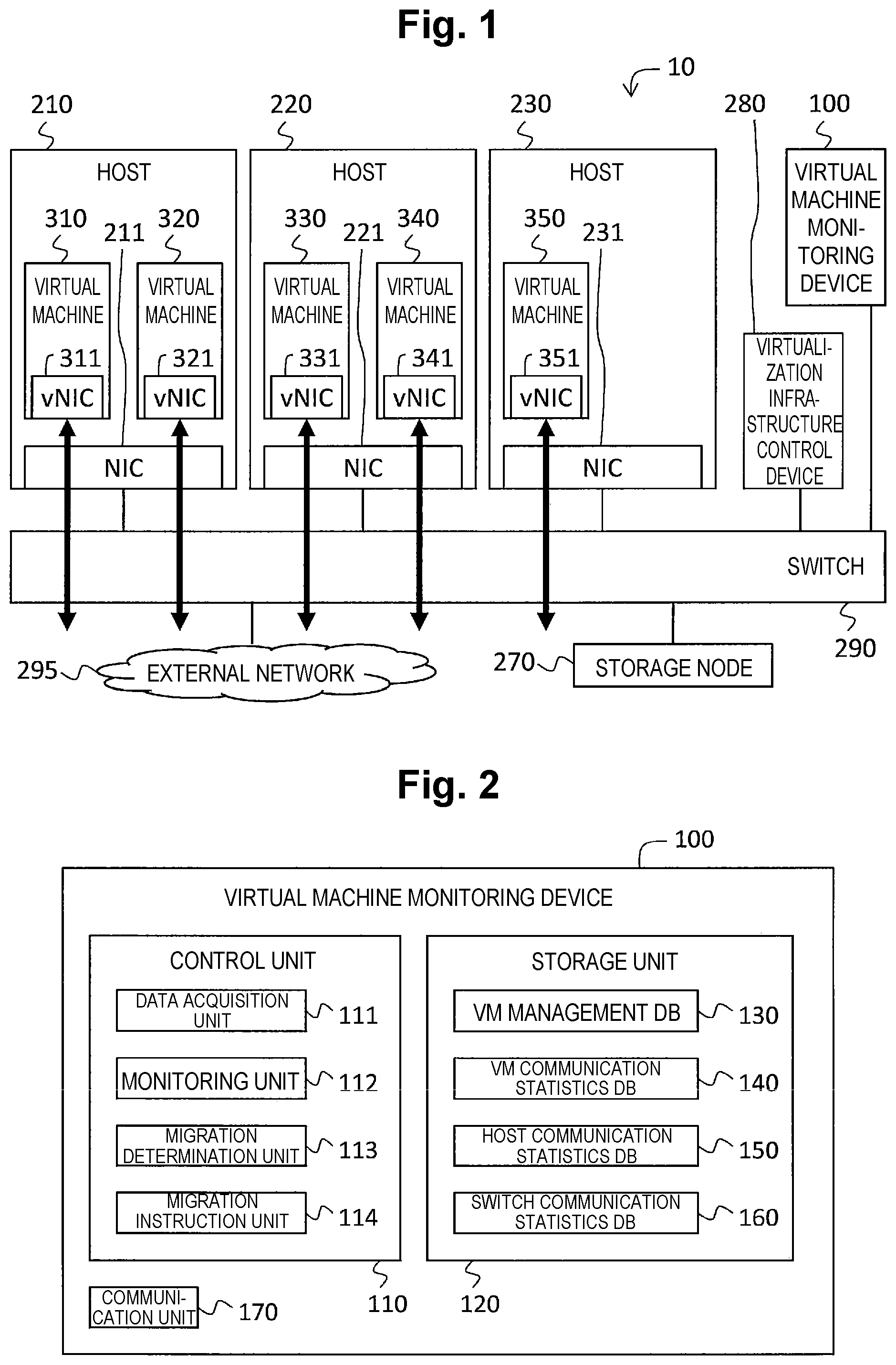Patent US12147845 — Virtual machine migration based on network usage — Figure 1