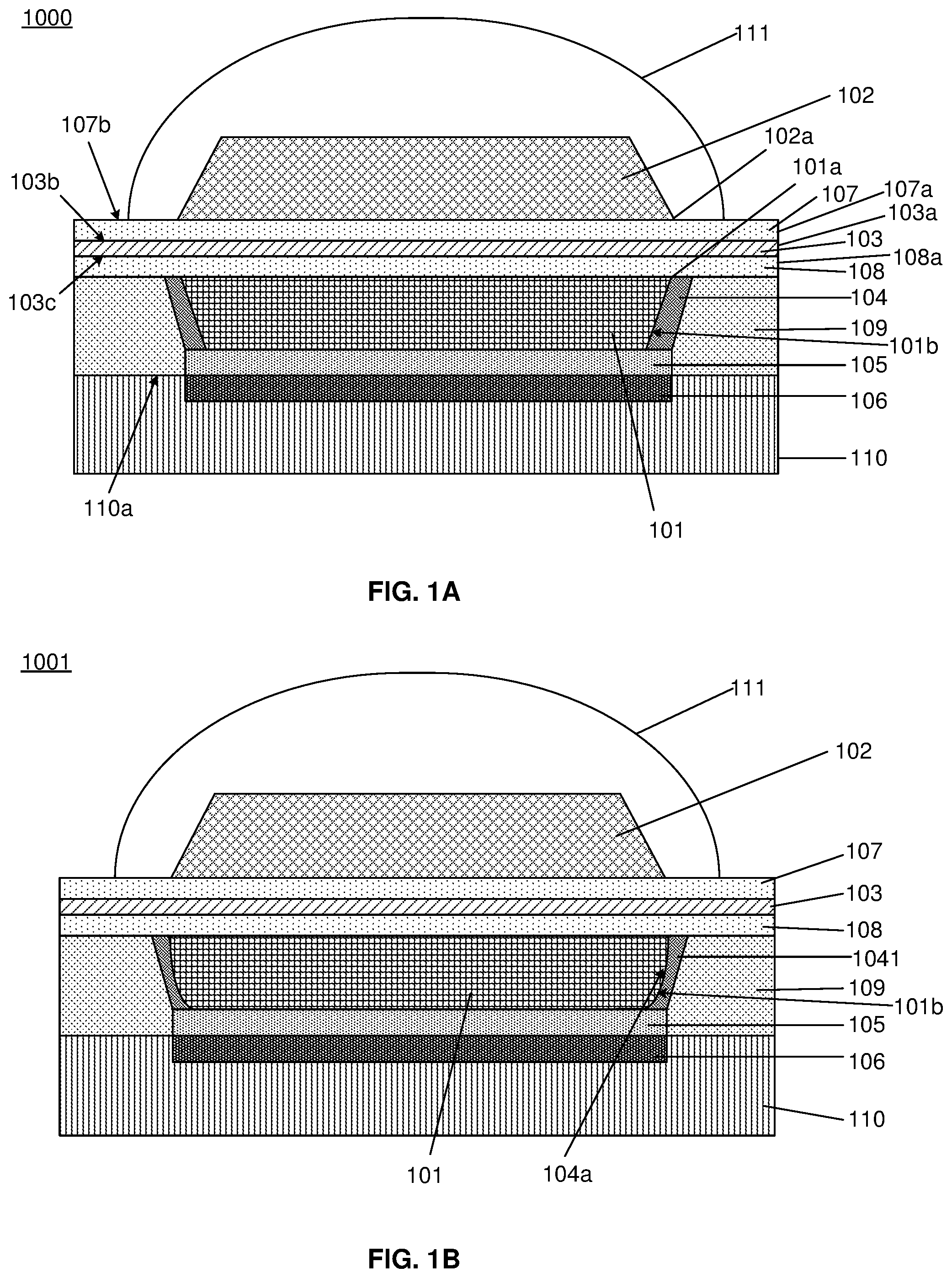 Patent US12155008 — Micro-LED structure and micro-LED chip including same — Figure 1