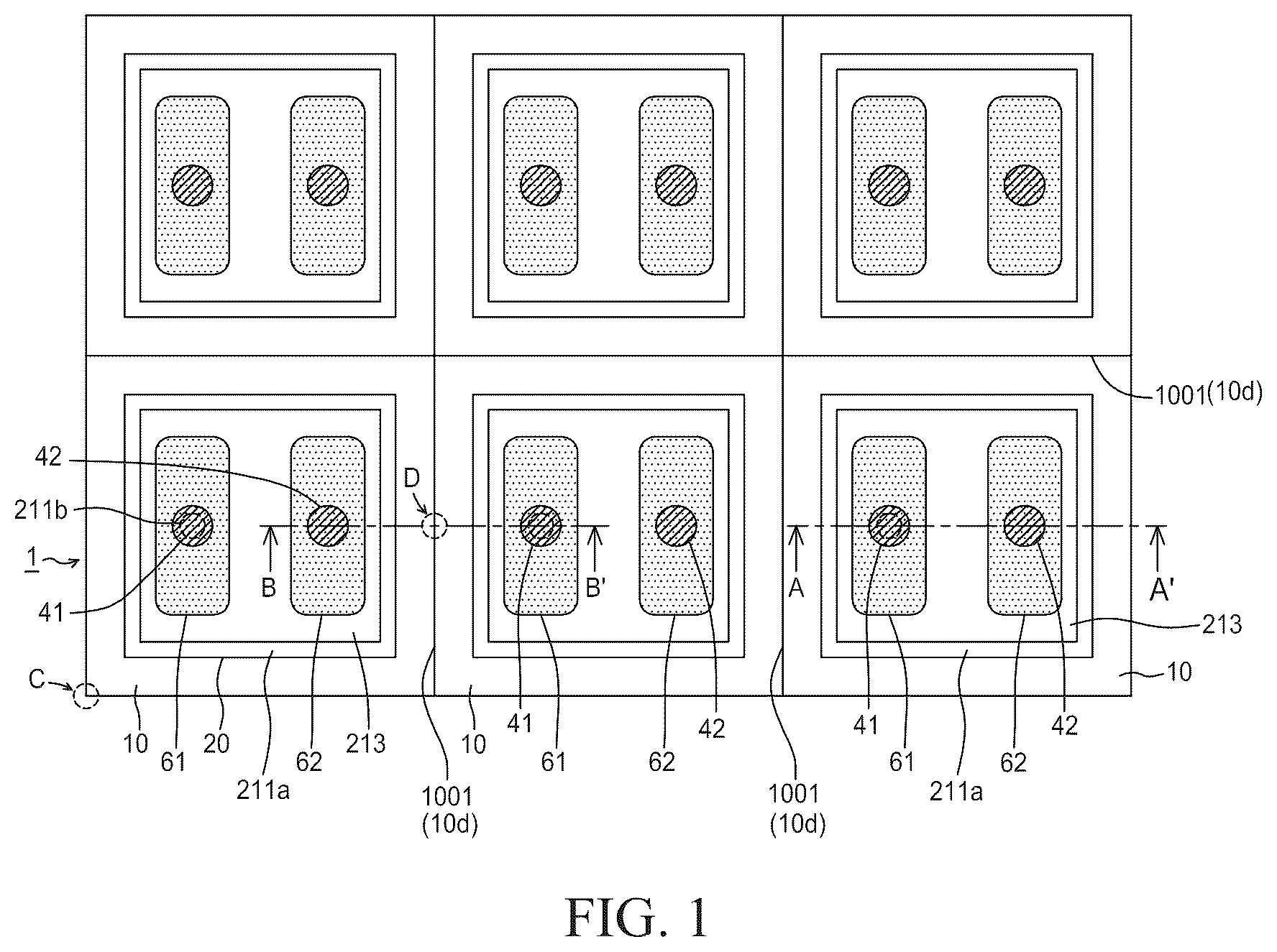 Patent US12155019 Figure 1 – Light-emitting device