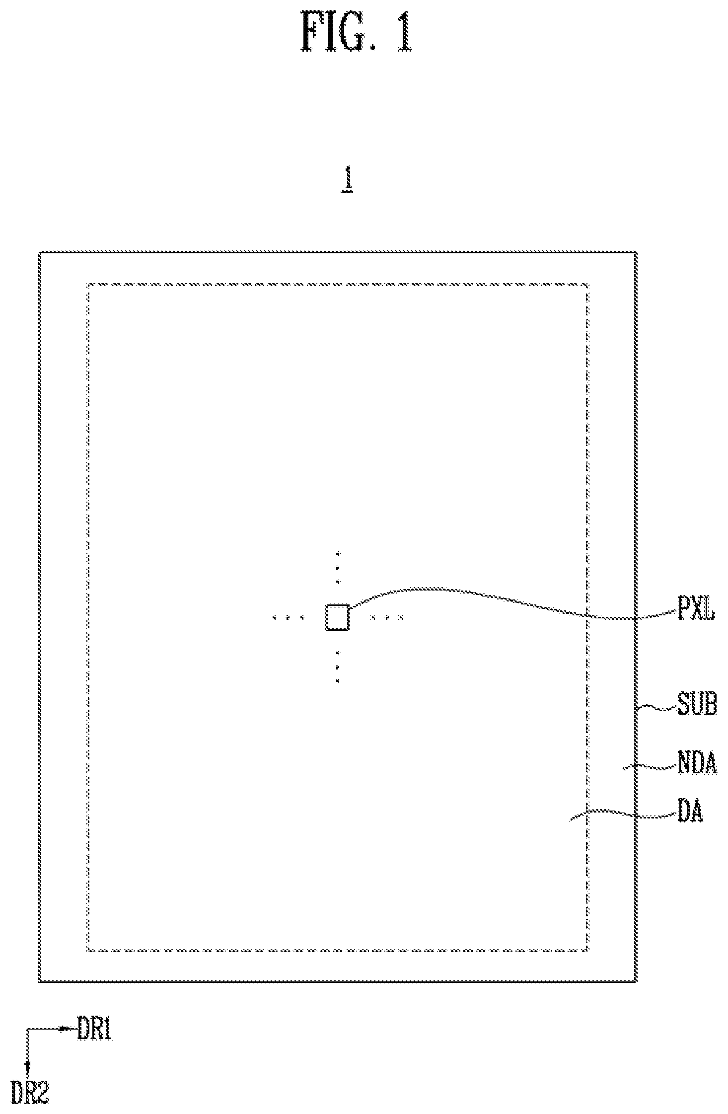 Patent US12155021 — Pixel, method of manufacturing the same, and display device including the same — Figure 1