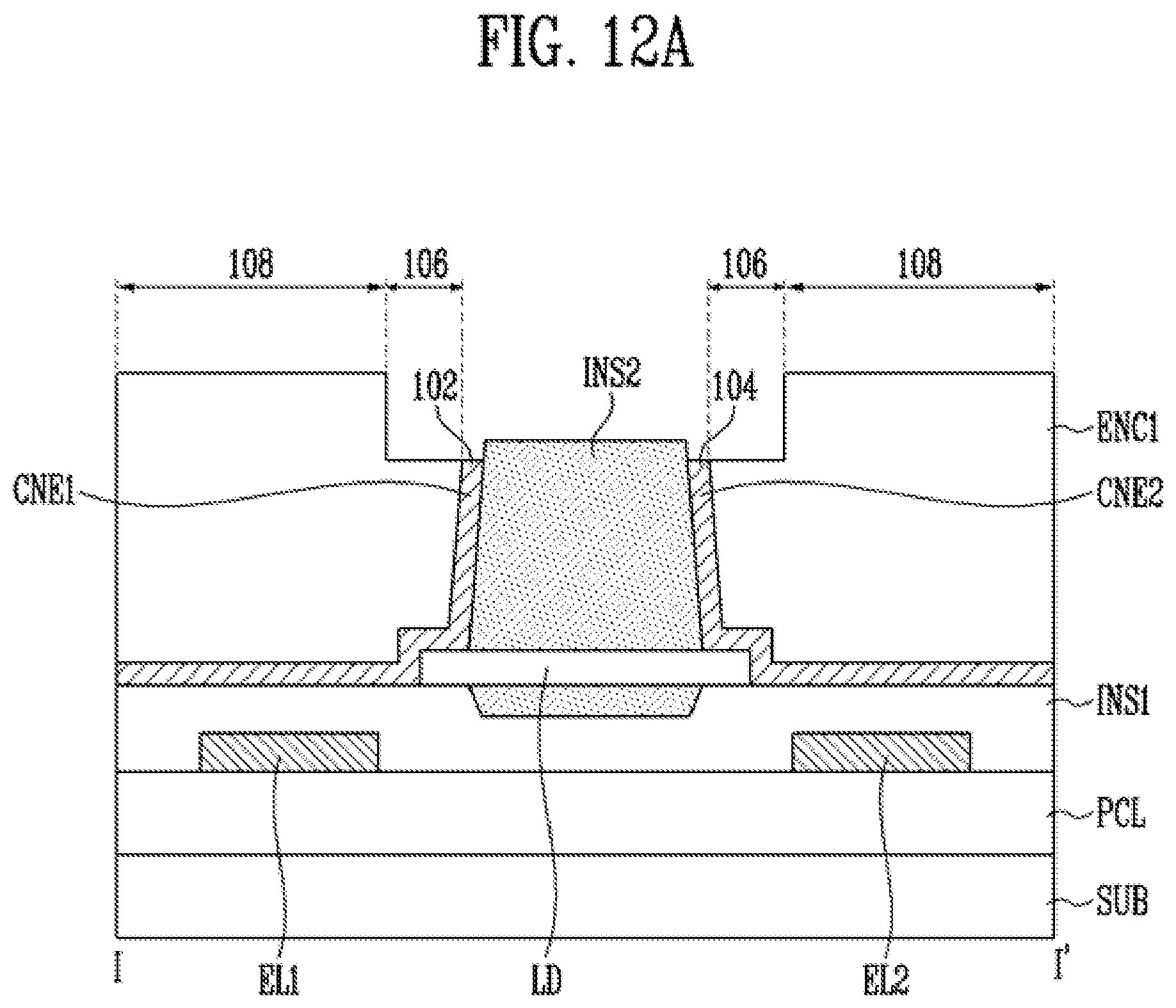 Patent US12155021 Figure 12 – Pixel, method of manufacturing the same, and display device including the same