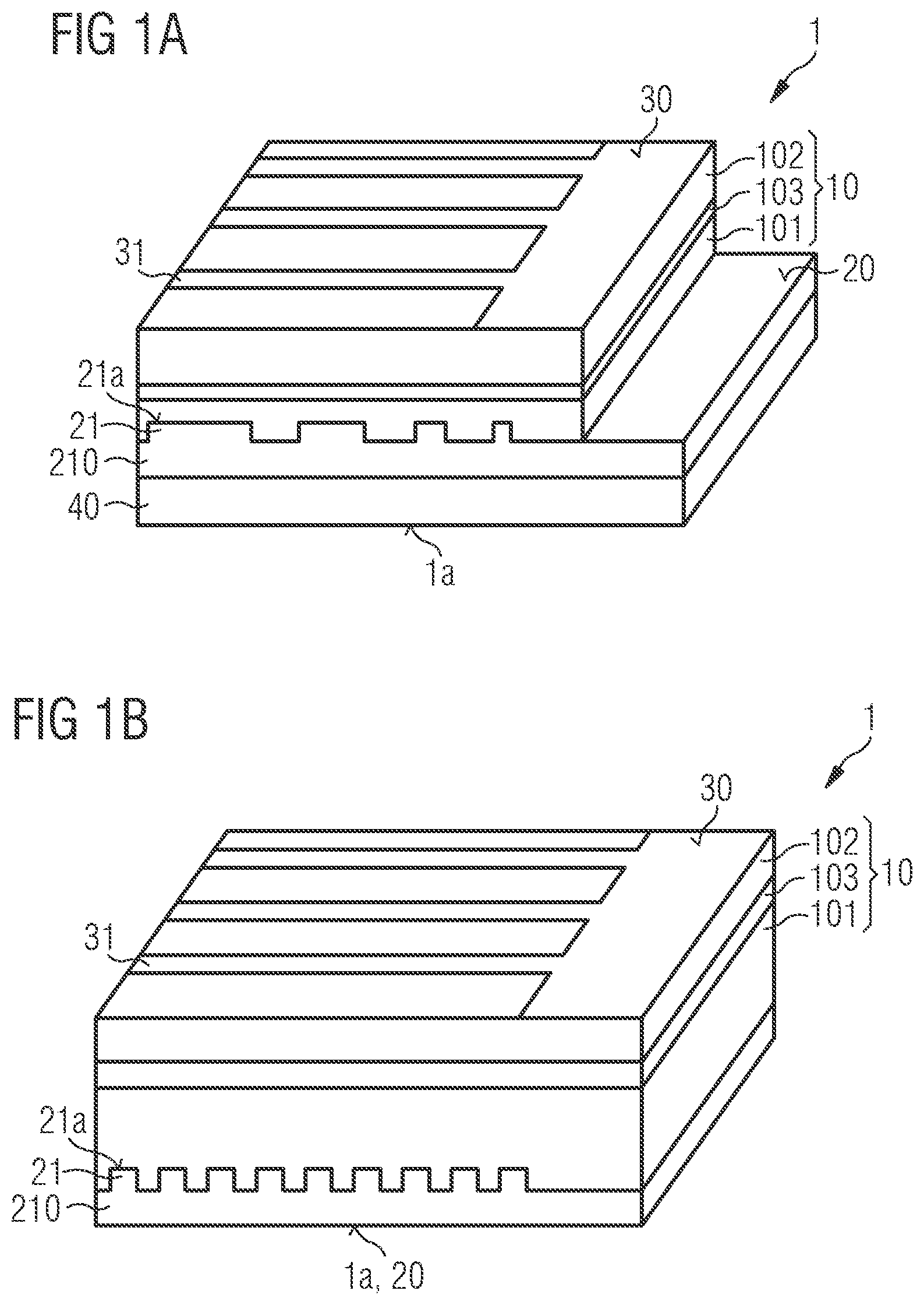 Patent US12155023 — Optoelectronic semiconductor chip — Figure 1