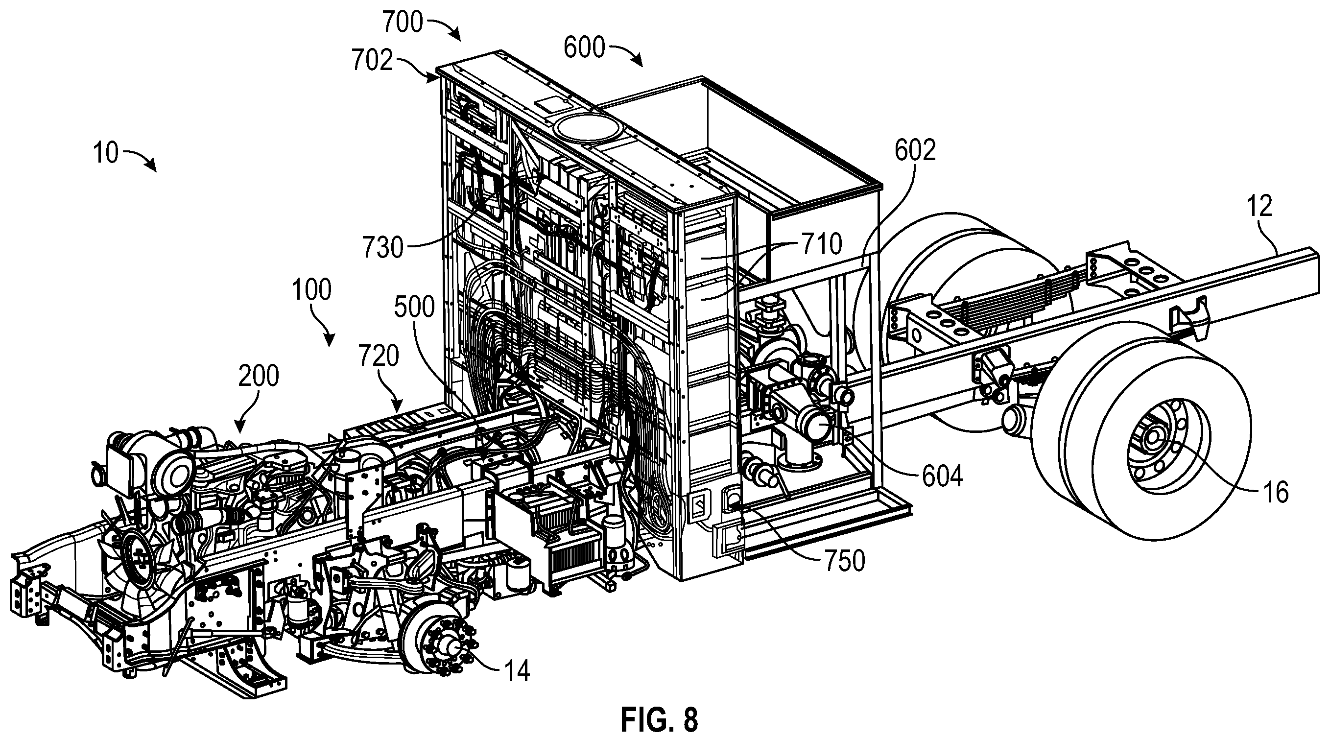 Patent US12155049 Figure 8 – Systems and methods for battery thermal management on a vehicle