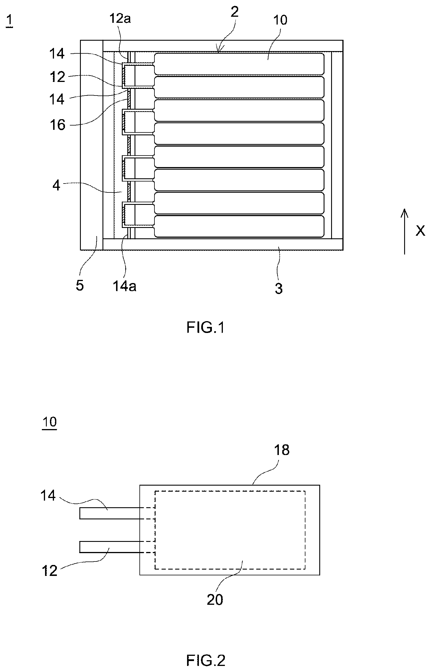 Patent US12155093 — Battery pack — Figure 1