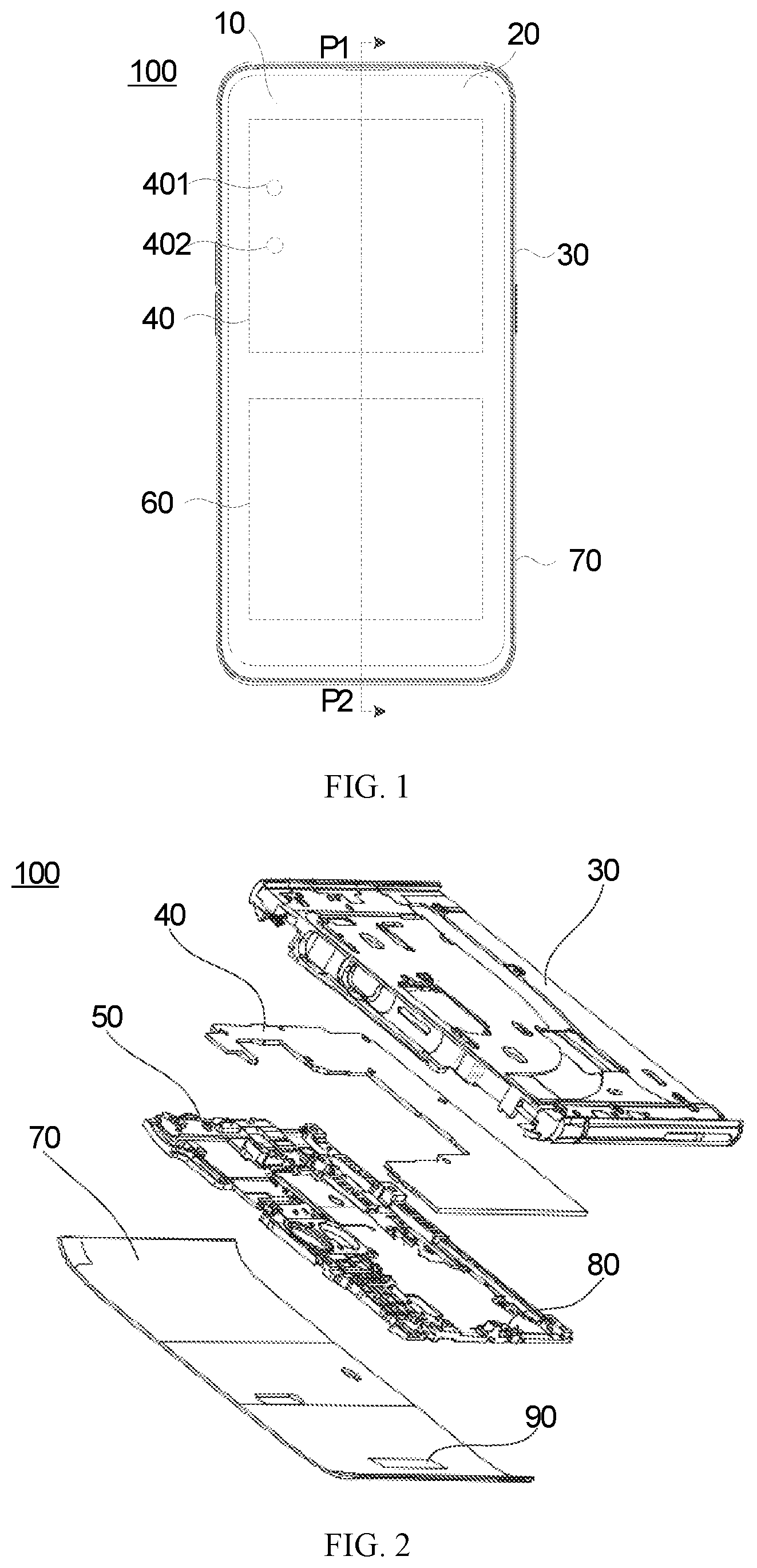 Patent US12155125 — Electronic device and method for fabricating antenna radiator — Figure 1