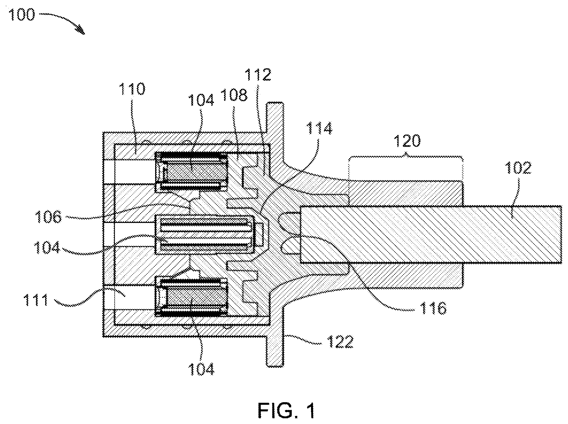 Patent US12155160 — Compact power connector and method for making same — Figure 1
