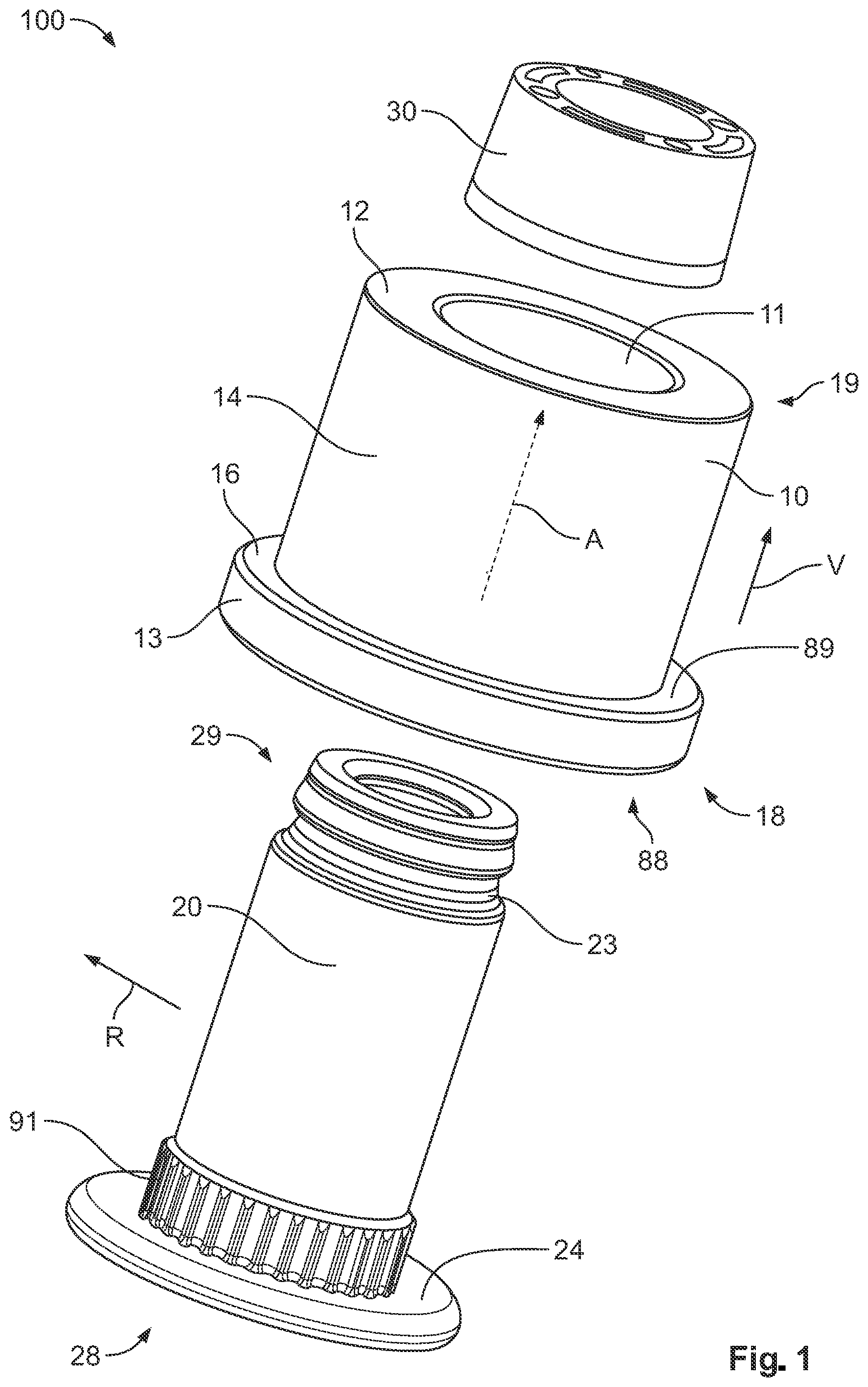 Patent US12155162 — Bus bar contact for attachment to a bus bar, and method for attaching a bus bar contact — Figure 1