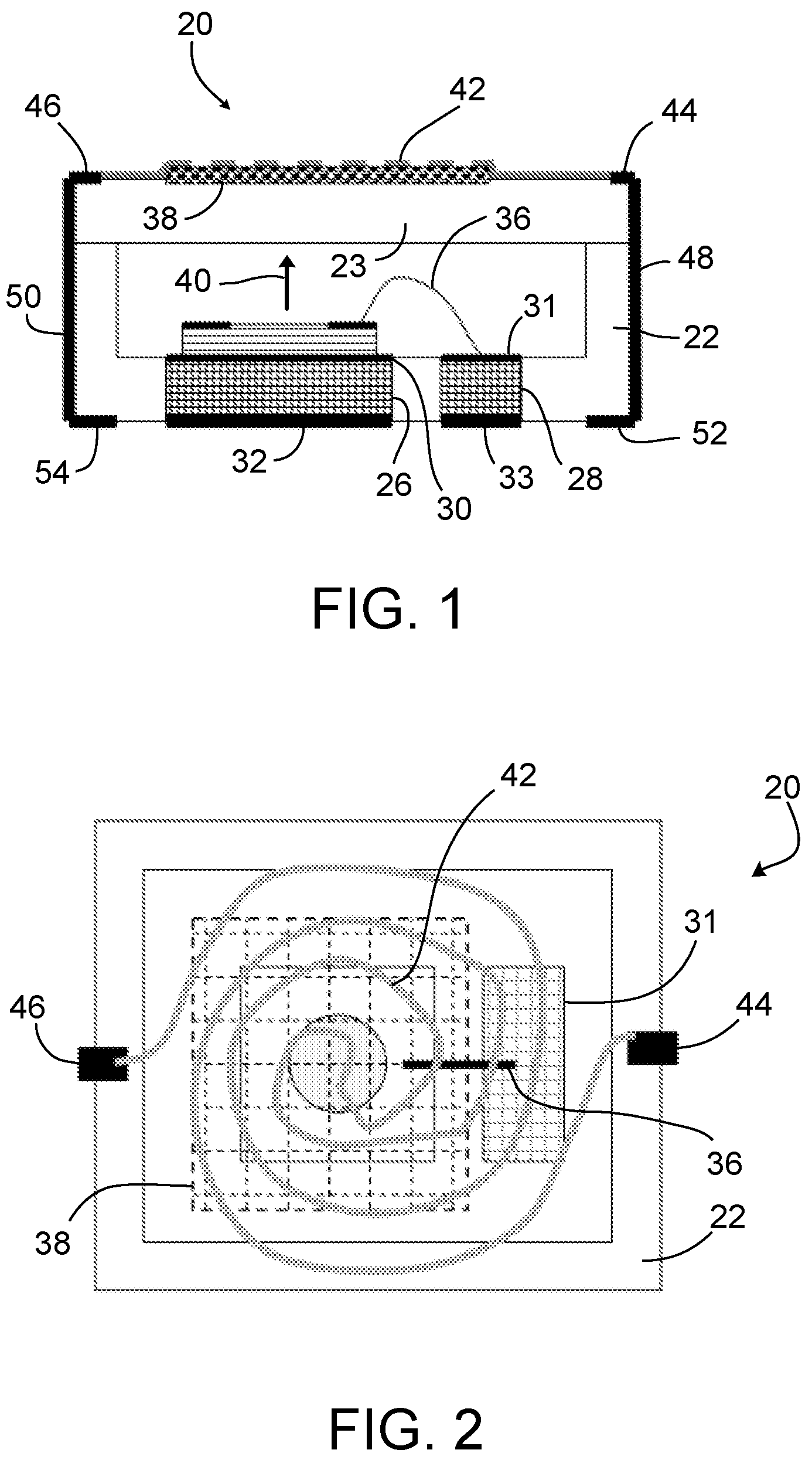 Patent US12155169 — Light emitting module including enhanced eye-safety feature — Figure 1