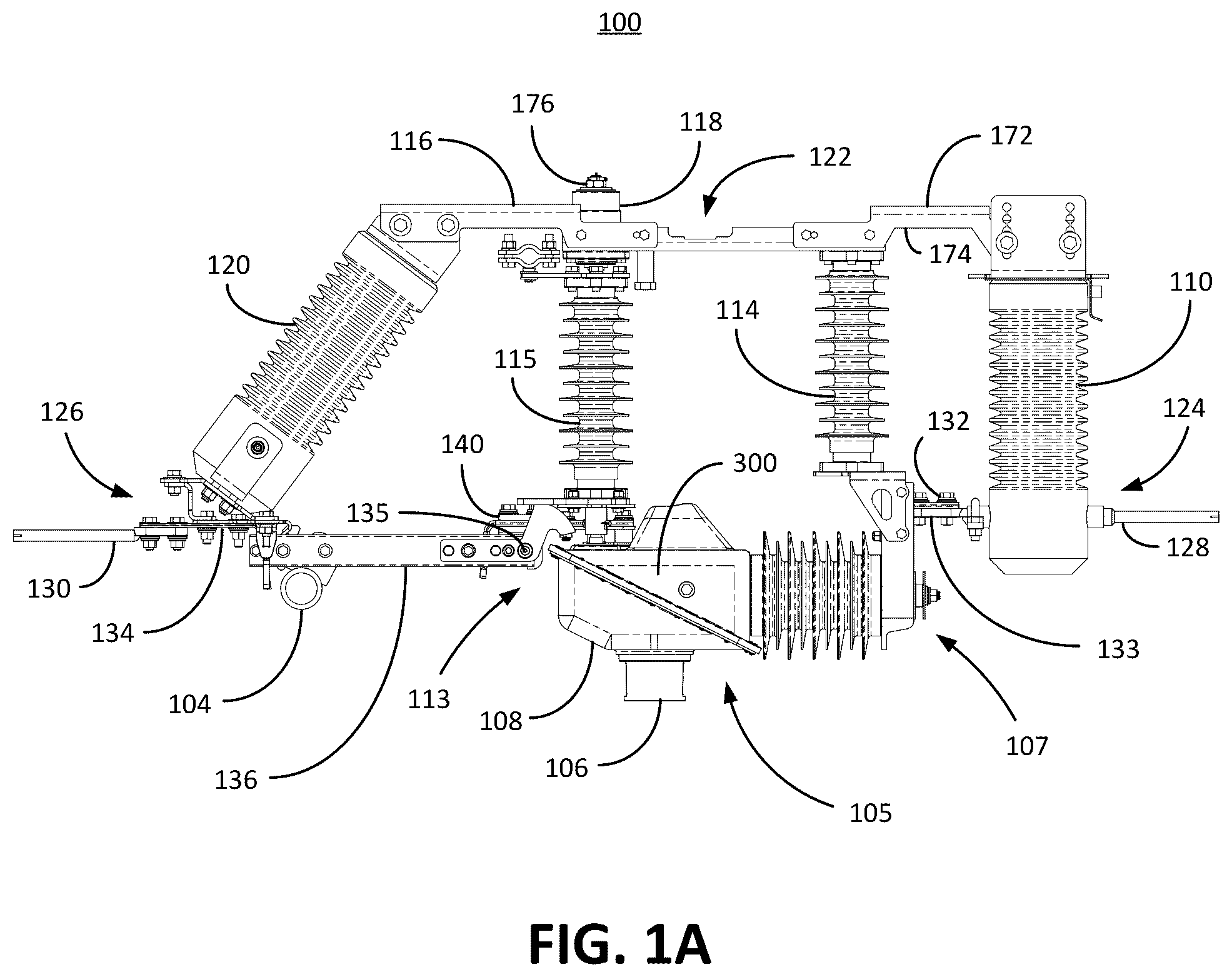 Patent US12155183 — Vacuum break switch shock absorber — Figure 1