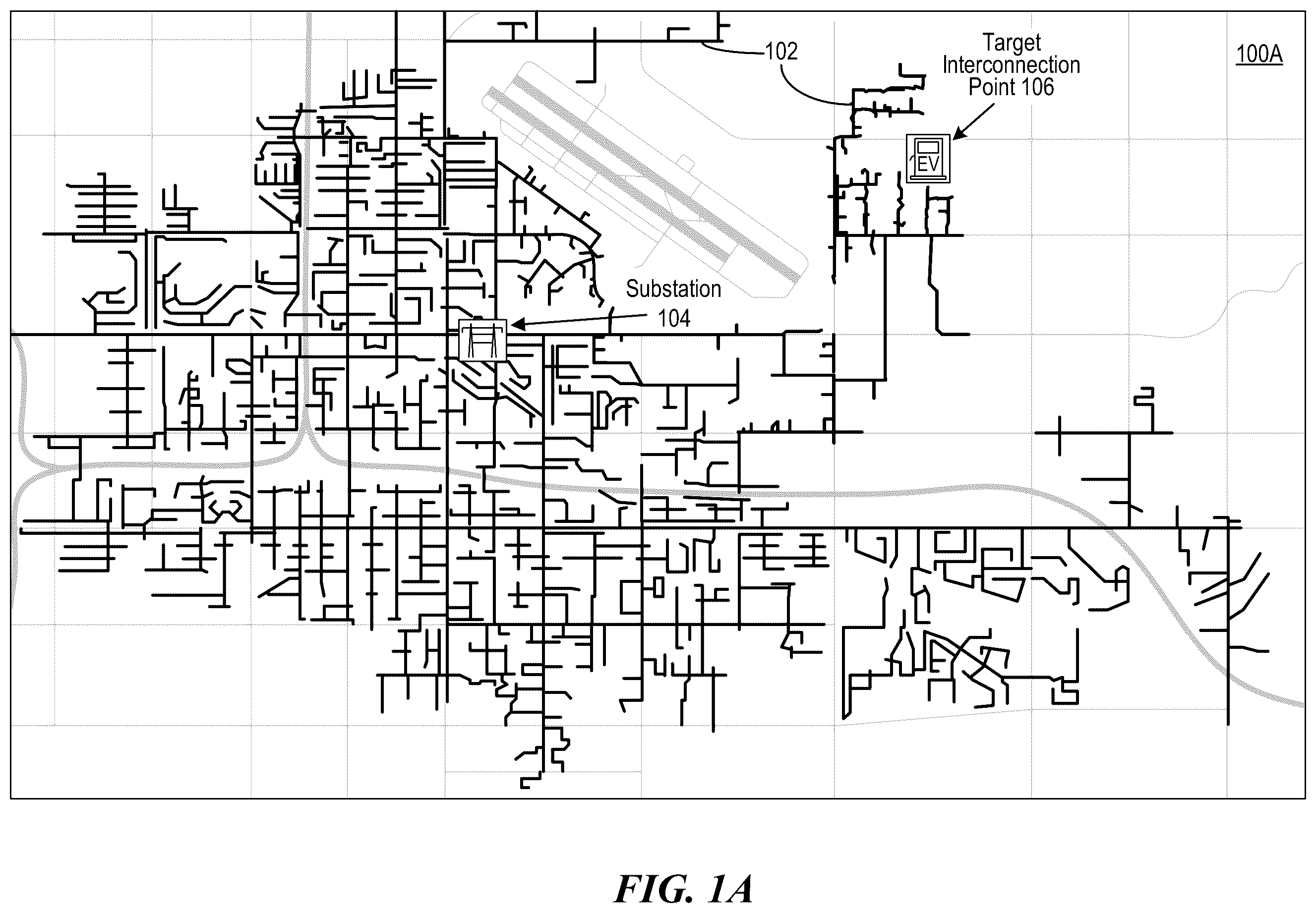 Patent US12155208 — Discovering upgrade to increase capacity for supporting electrical load at particular location of power grid — Figure 1