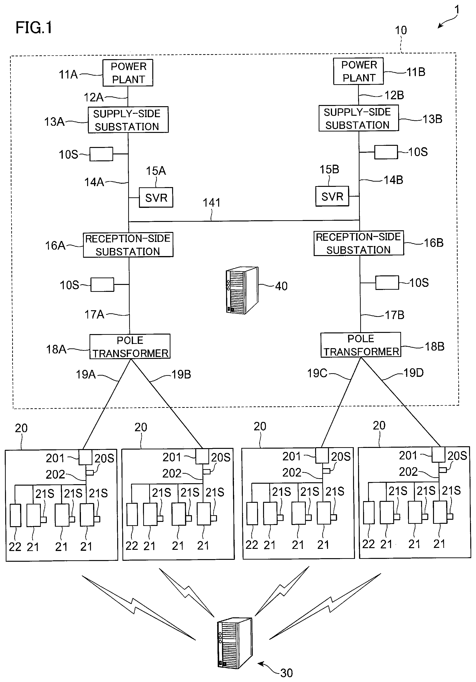 Patent US12155212 — Power control system and device — Figure 1