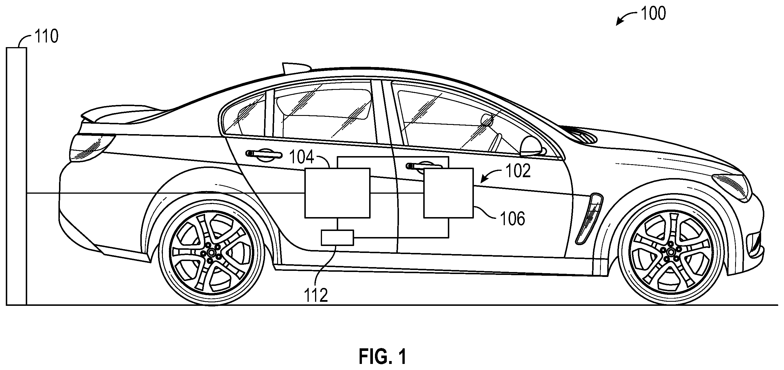 Patent US12155244 Figure 1 – High voltage architecture for multi-port charging system