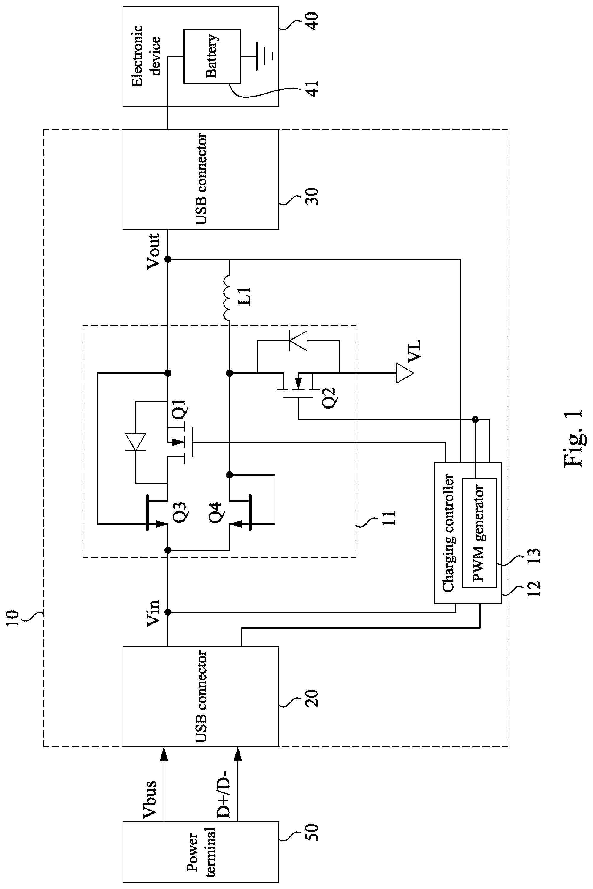 Patent US12155256 — Fast charging driver — Figure 1