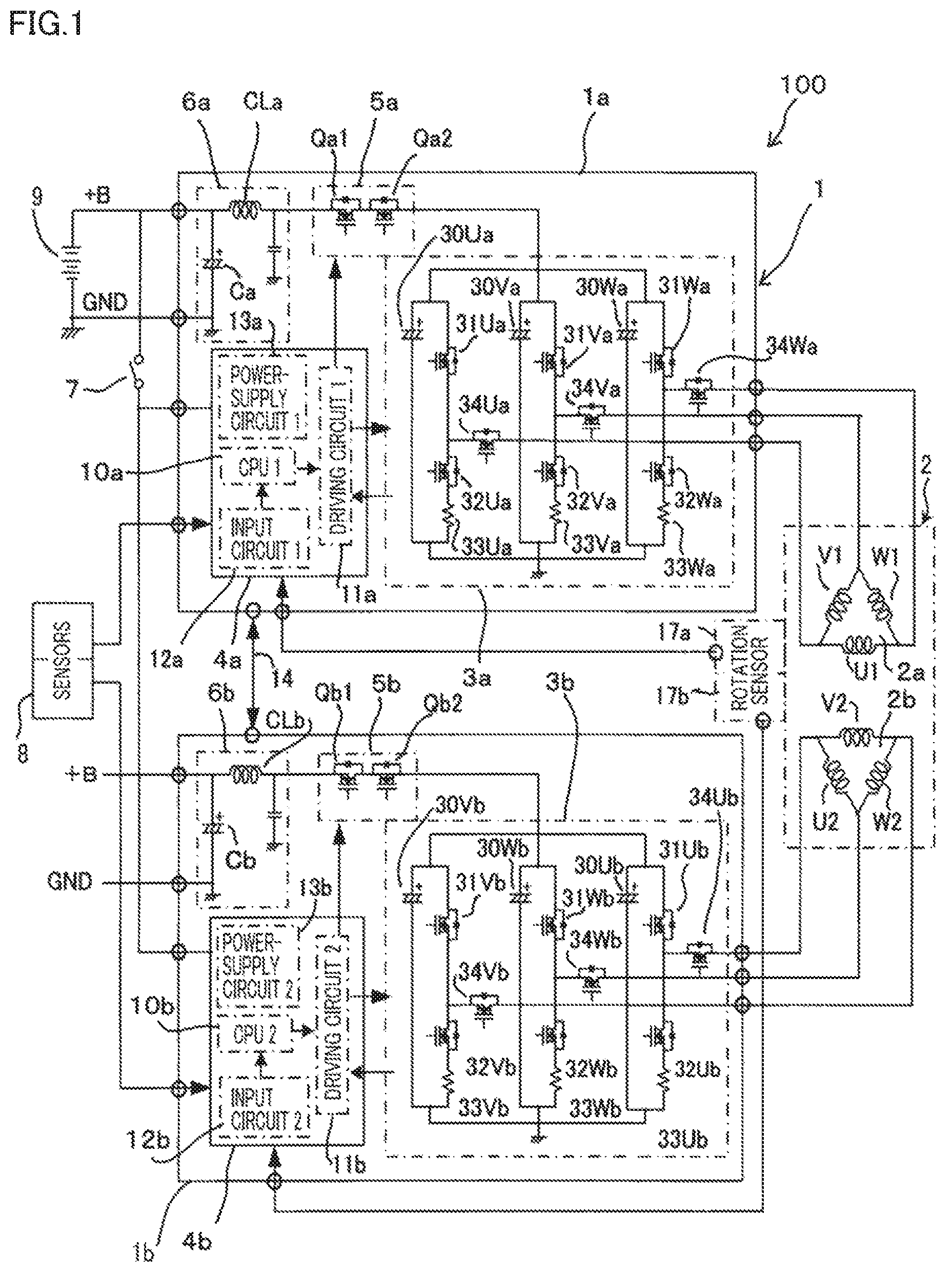 Patent US12155276 Figure 1 – Electric power steering apparatus