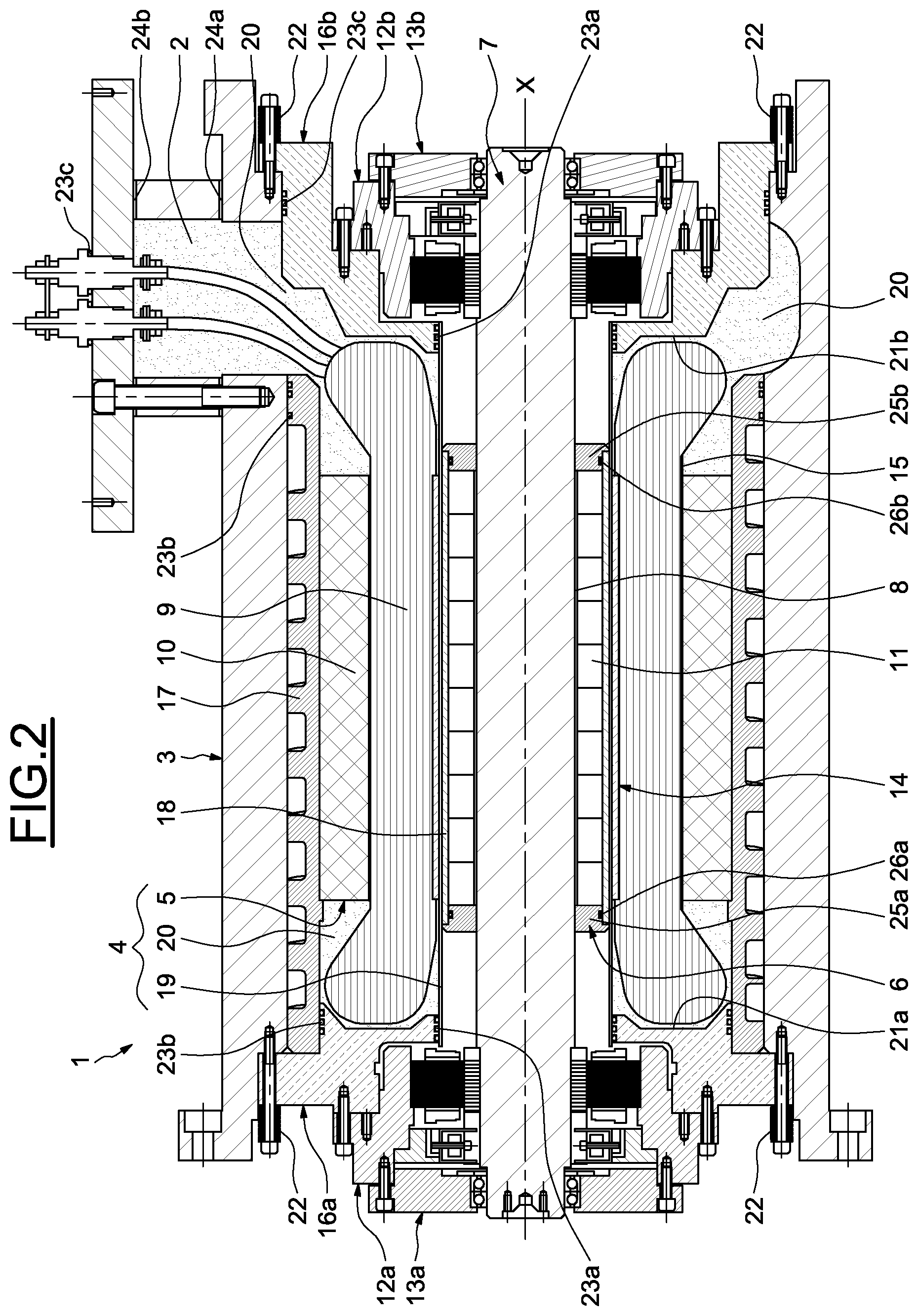 Patent US12155287 Figure 2 – Rotary electrical machine and rotor for such machine