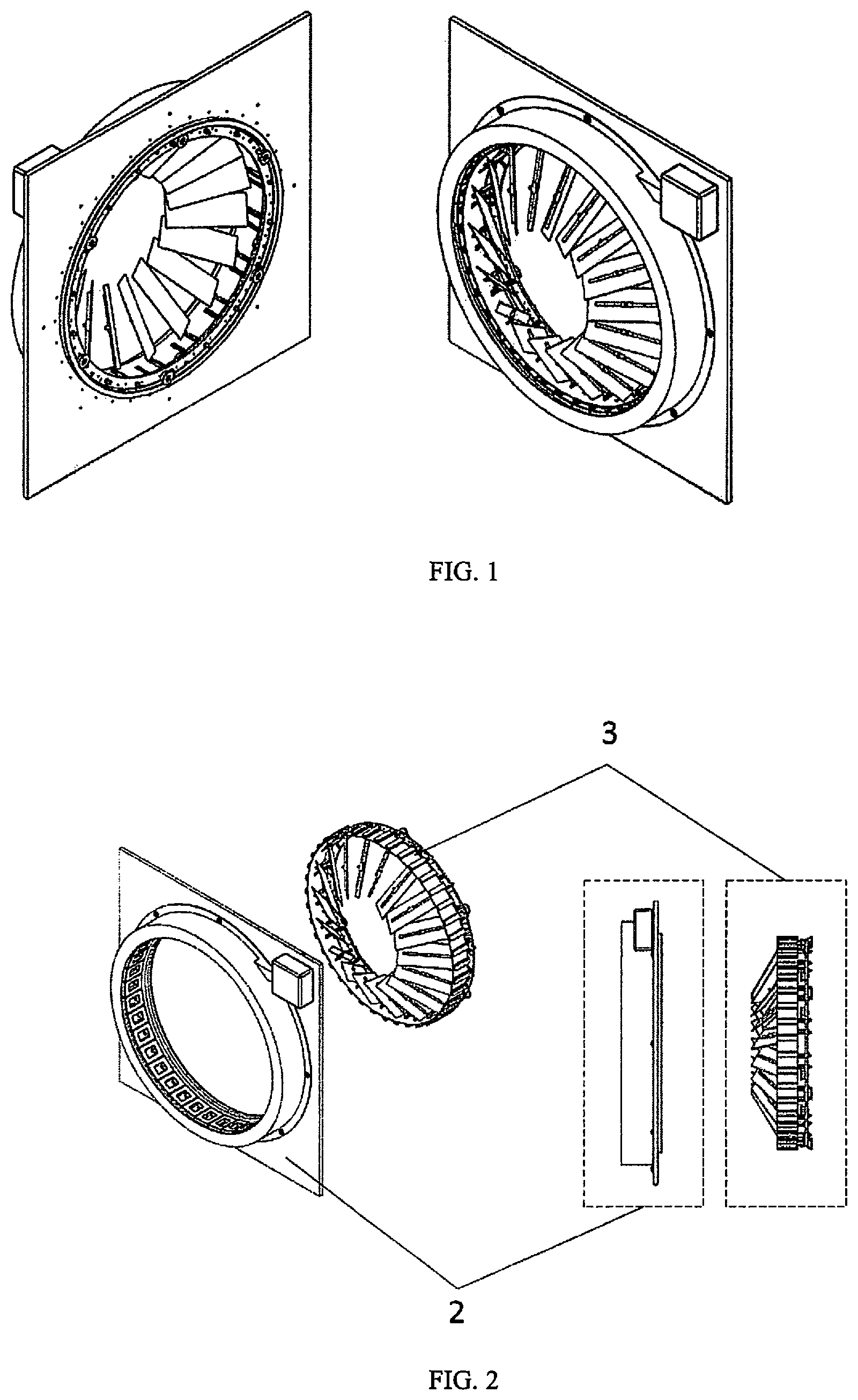 Patent US12155295 — Shaftless horizontal axis wind turbine — Figure 1