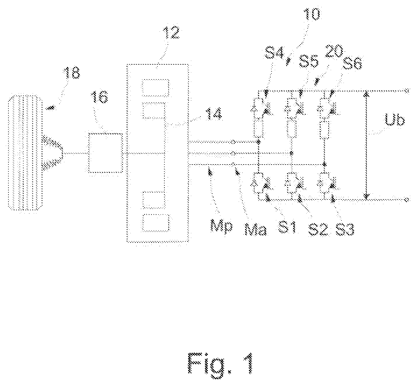 Patent US12155337 Figure 1 – Electric motor device and method for controlling a motor braking procedure for an electric motor