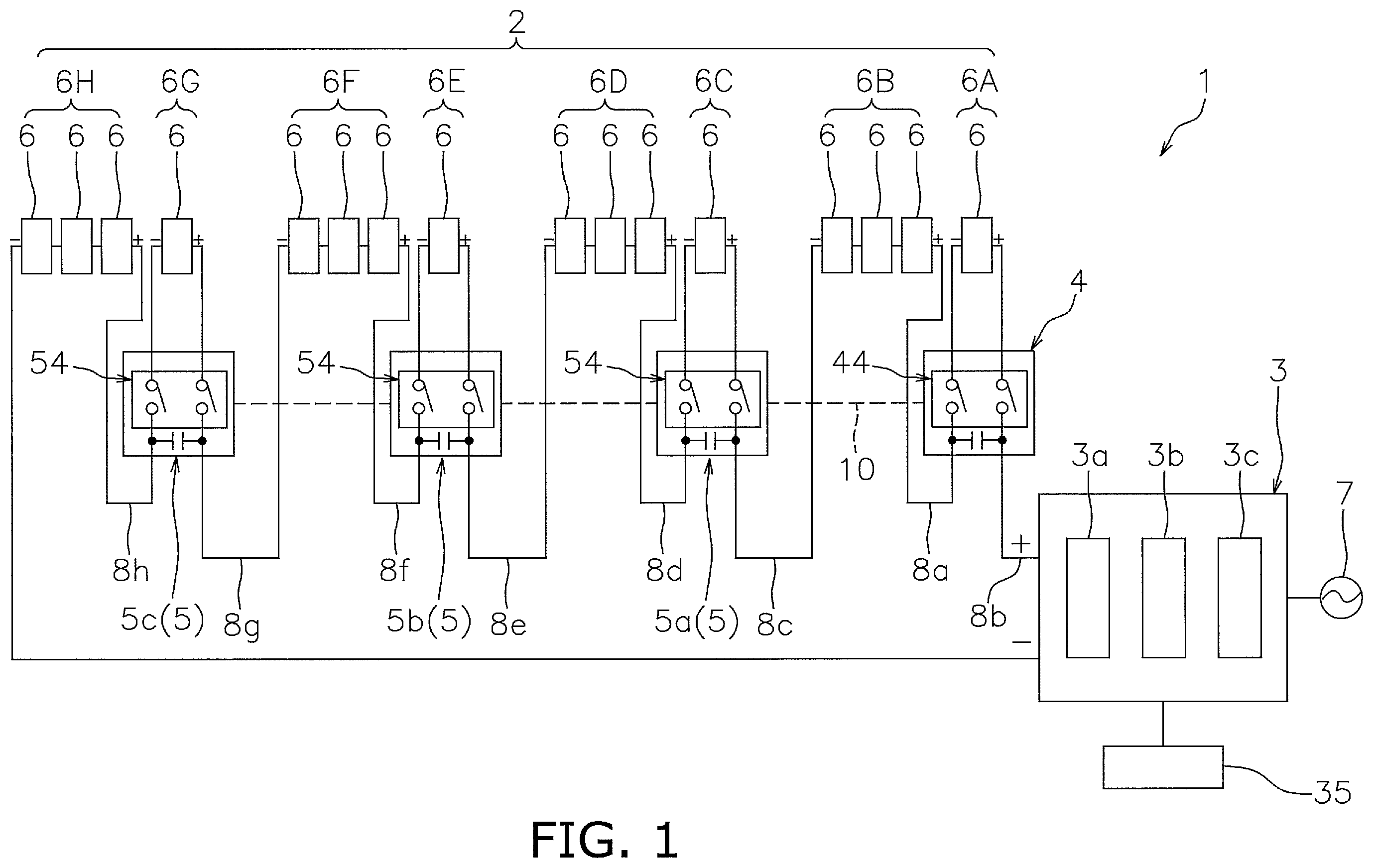 Patent US12155350 — Solar power generation system — Figure 1