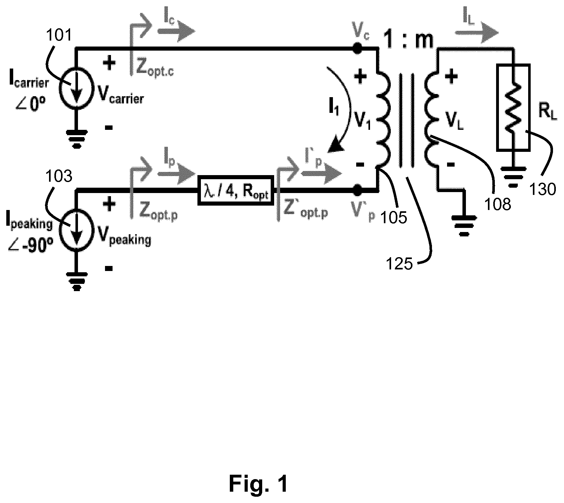 Patent US12155352 — Power amplifier arrangement — Figure 1