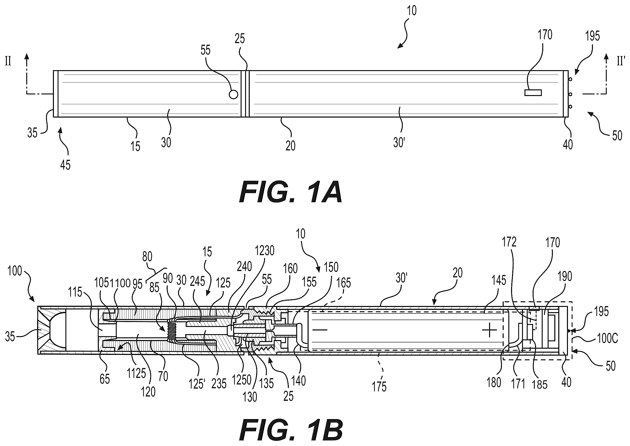 Patent US12155414 — Methods and devices for communication of data between electronic vaping device and external device — Figure 1