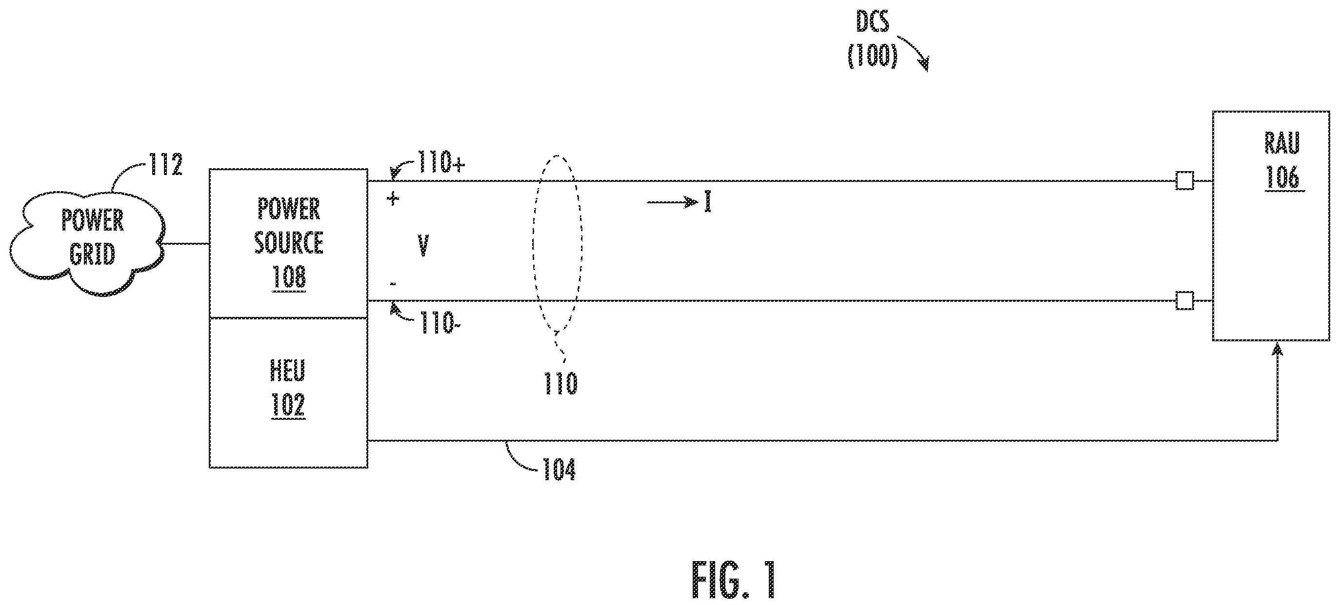 Patent US12155416 — Systems for low power distribution in a power distribution network — Figure 1
