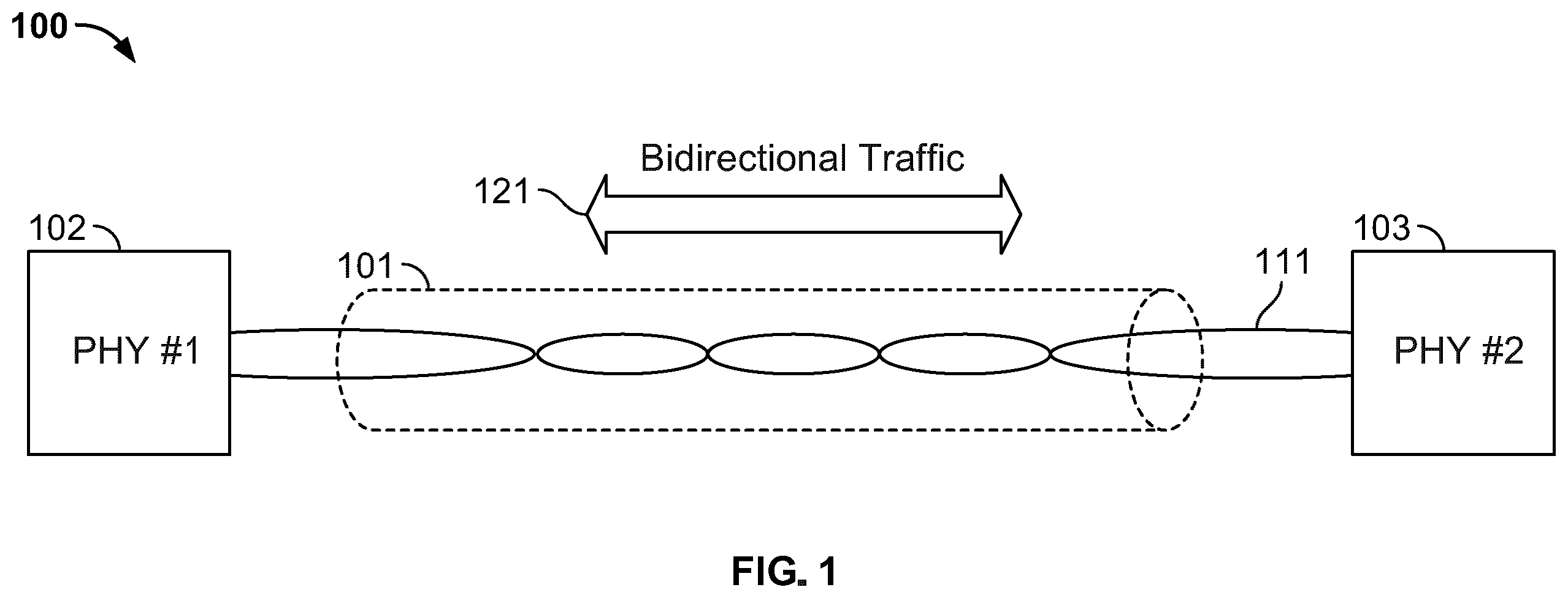 Patent US12155473 — Adaptive transient compensation in physical layer transceiver — Figure 1