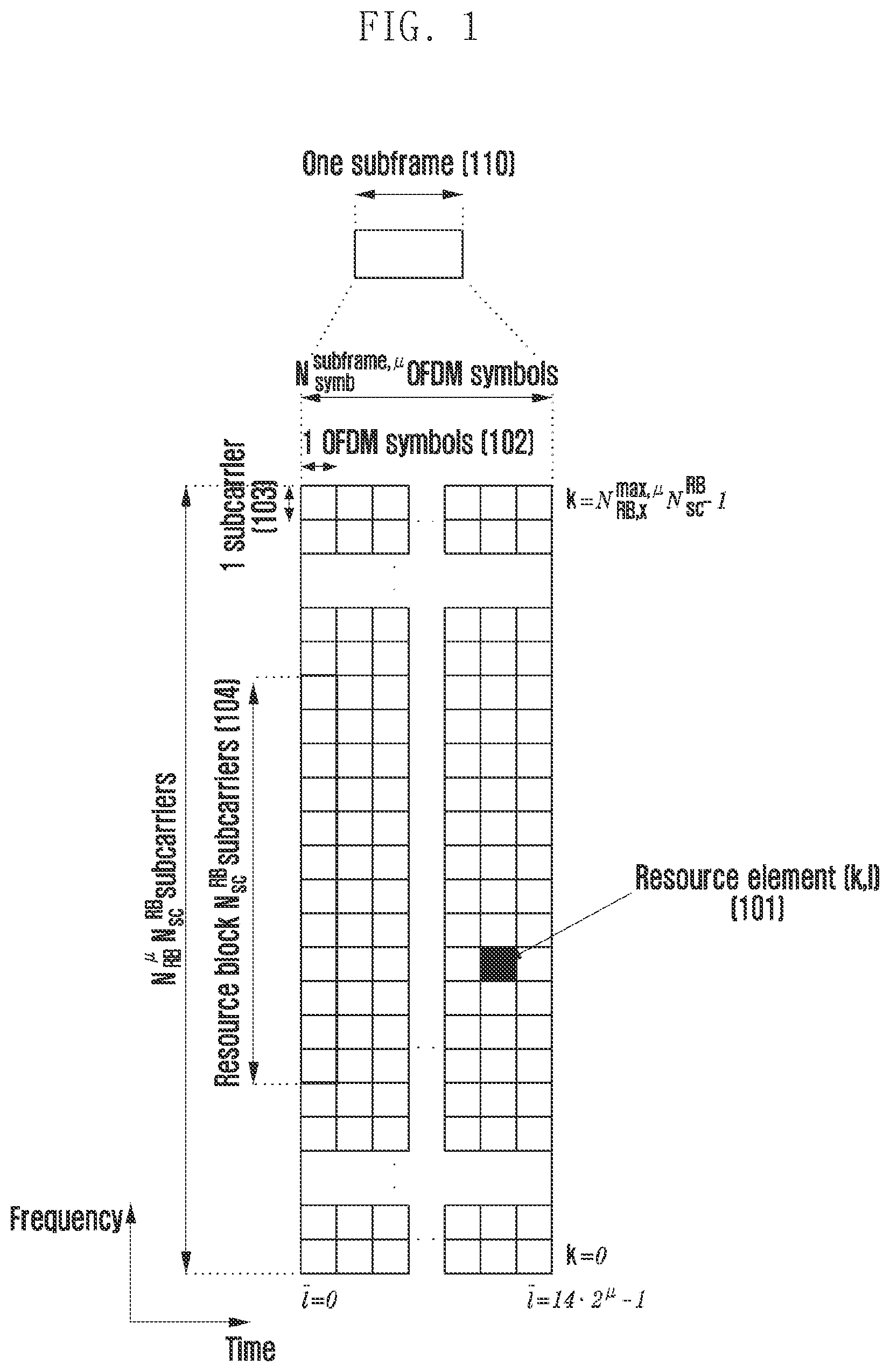 Patent US12155491 — Method and apparatus for transmitting uplink channel in wireless communication system — Figure 1
