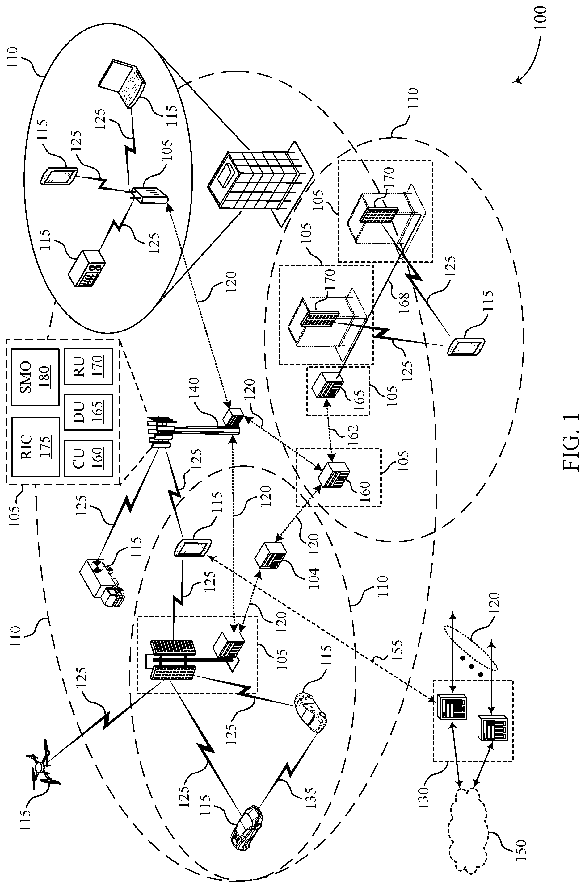 Patent US12155607 — Techniques for cyclic frequency hopping in sub-band full duplex slots — Figure 1