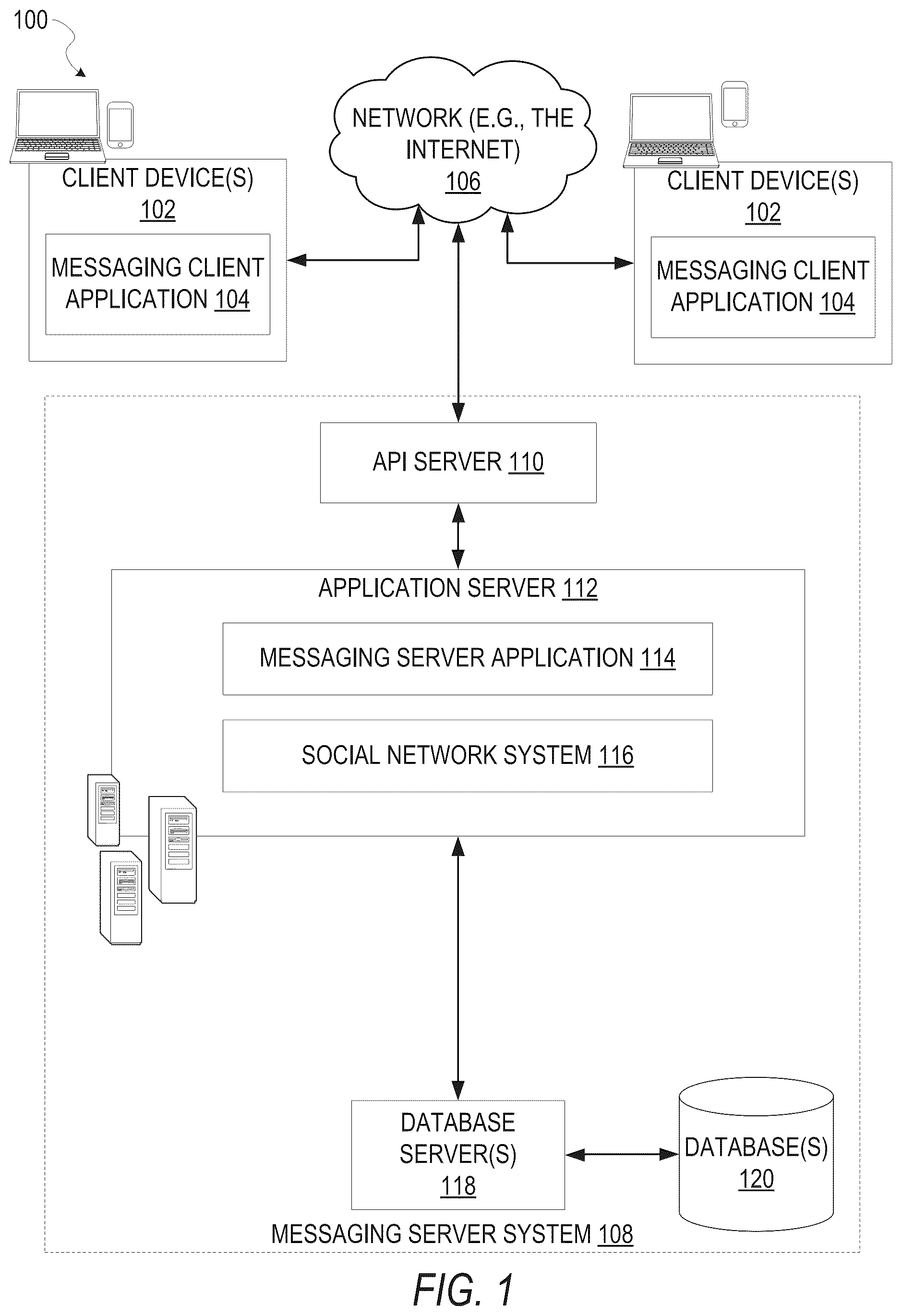 Patent US12155615 — Ranking content for display — Figure 1