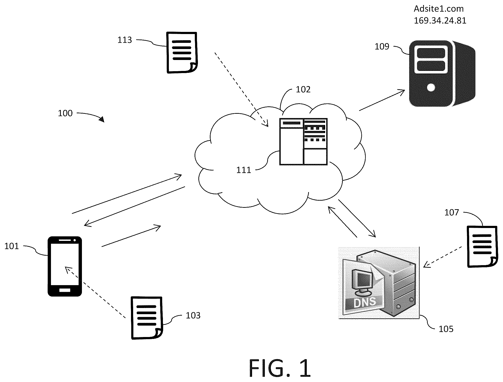 Patent US12155629 — Systems and methods for user defined network enabled content filtering — Figure 1