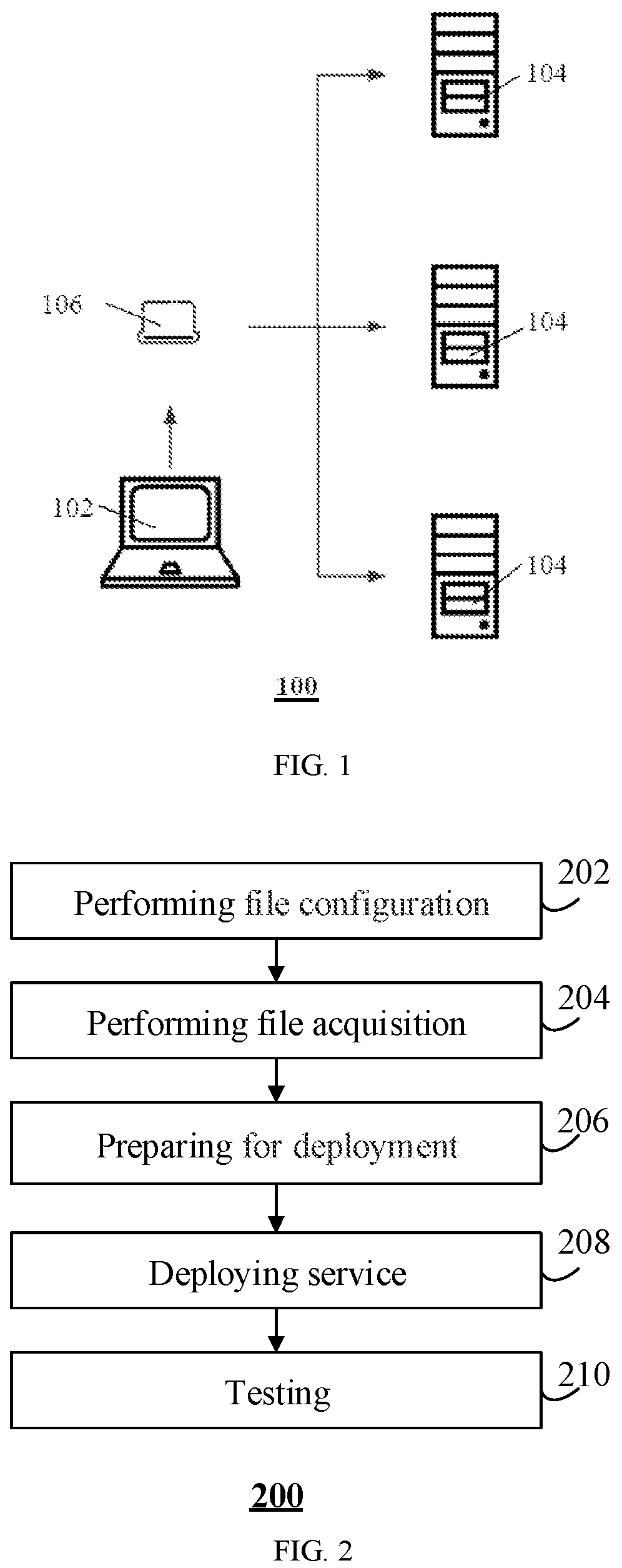Patent US12155661 — Service deployment method, device, system, and computer-readable storage medium — Figure 1