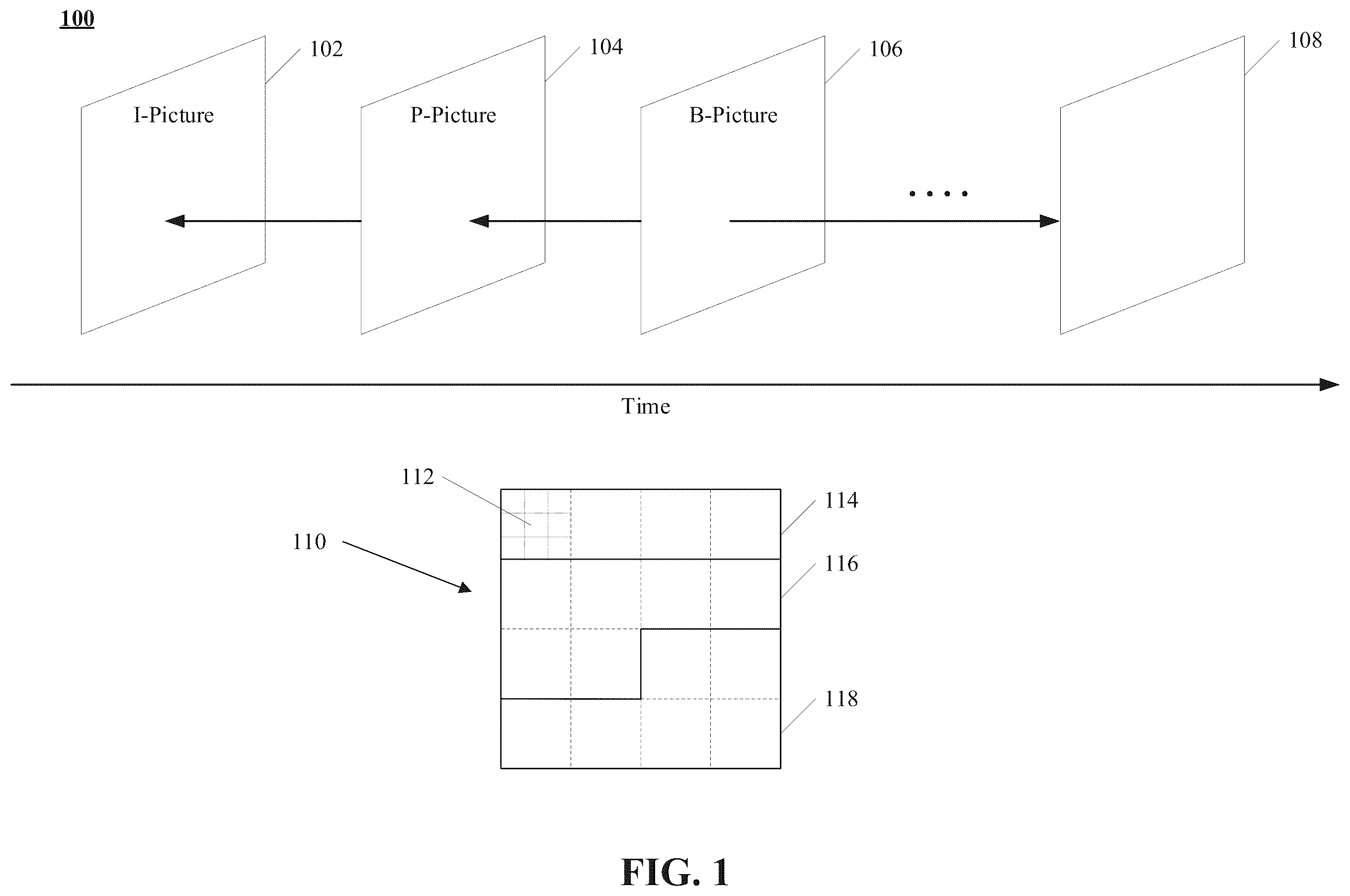 Patent US12155837 — Methods and apparatuses for block partitioning at picture boundary — Figure 1