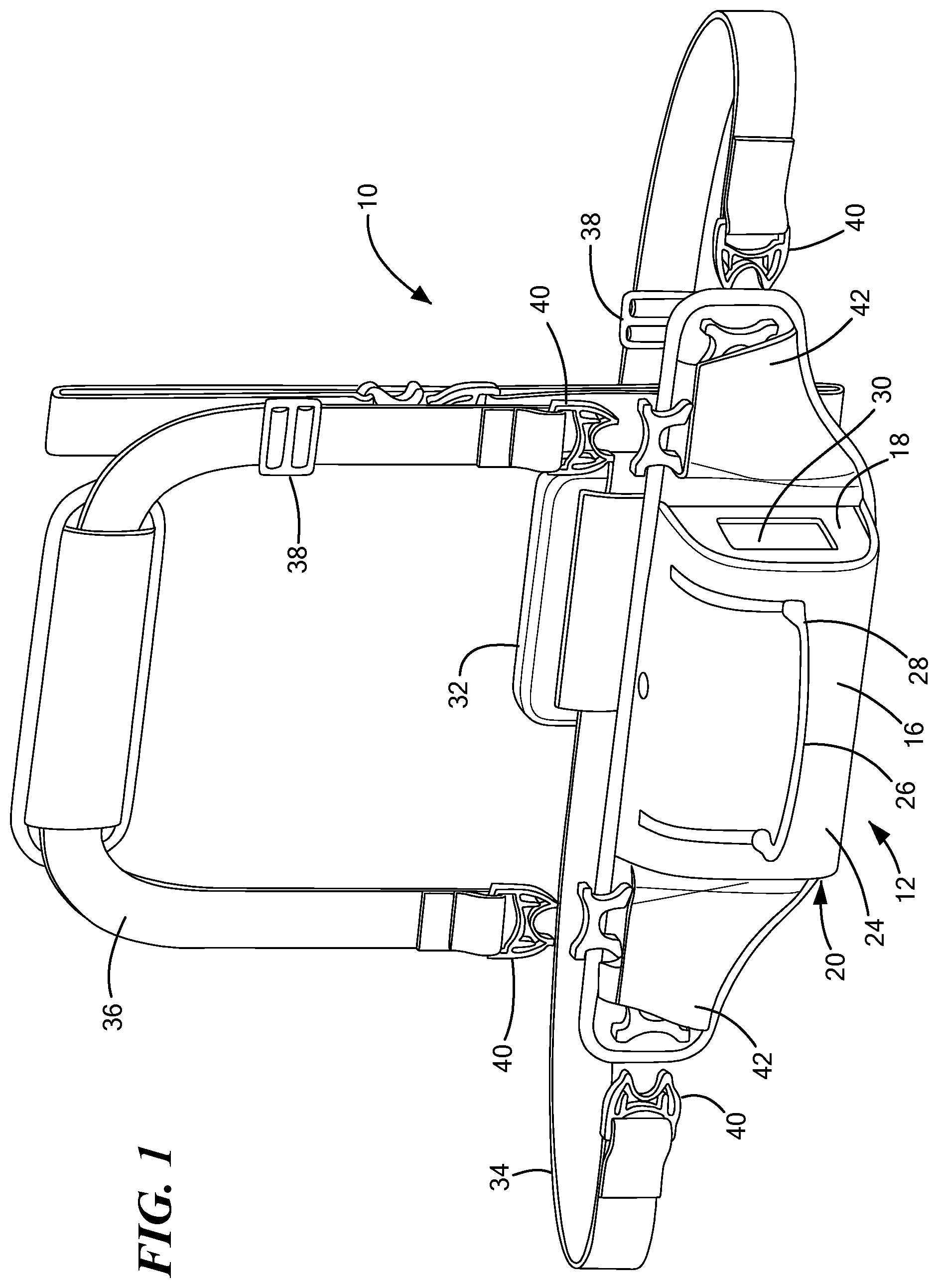 Patent US12157000 — Carrying case for controller of patients with VADs — Figure 1