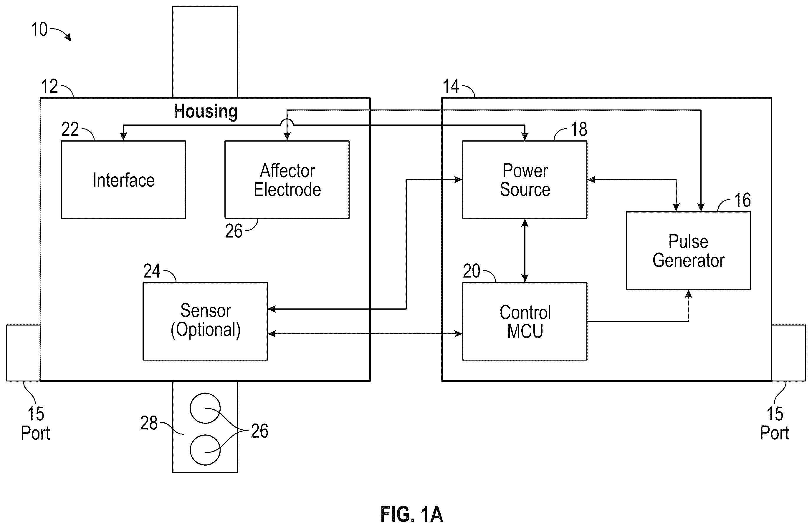 Patent US12157001 — Systems and methods for peripheral nerve stimulation to treat tremor with detachable therapy and monitoring units — Figure 1