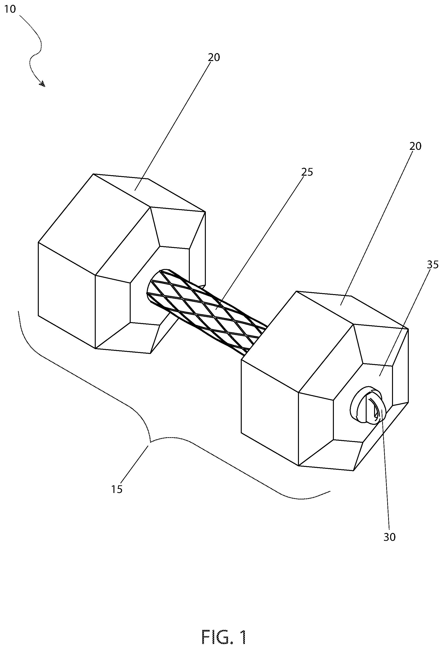 Patent US12157030 — Pivoting dumbbell — Figure 1
